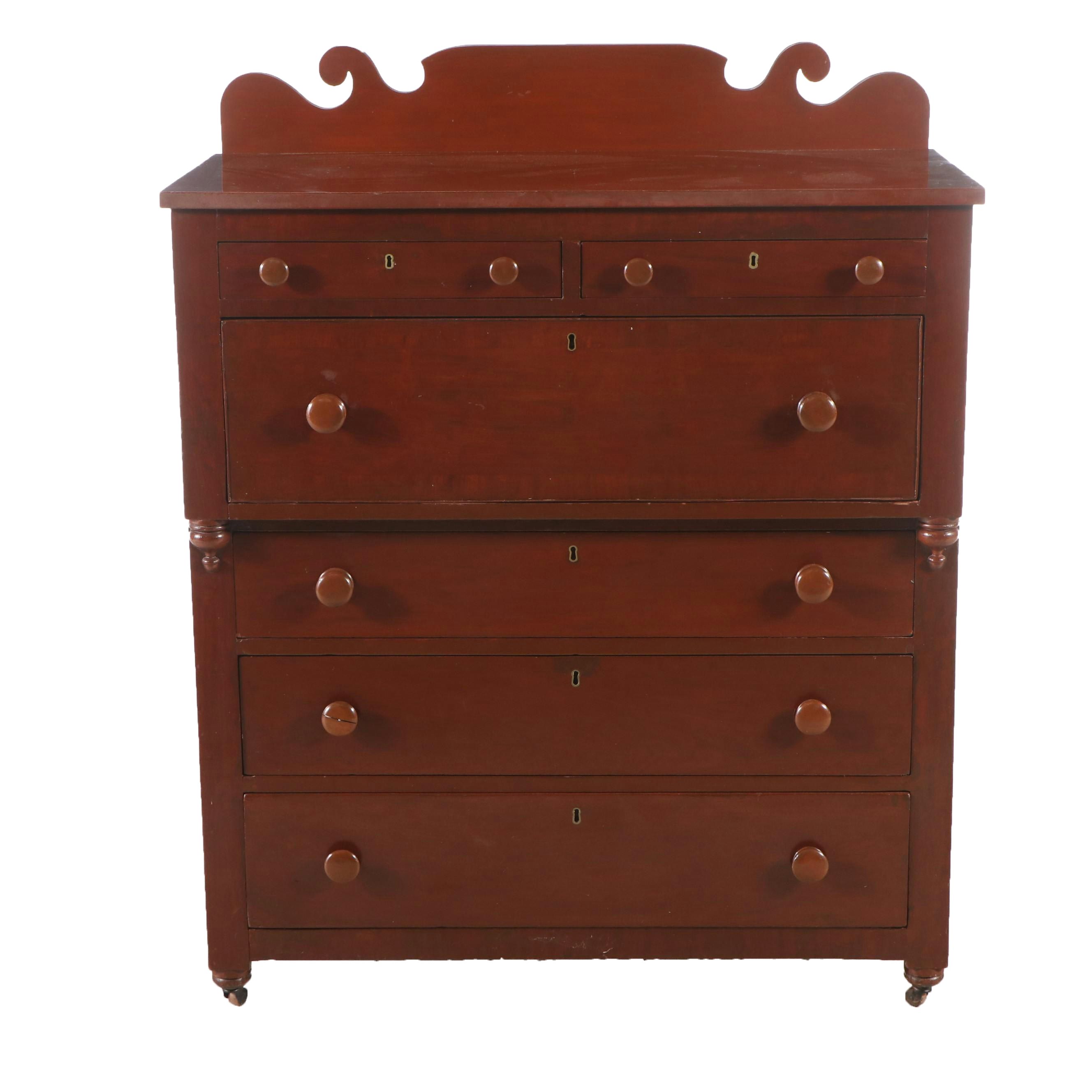 Cherry Butler's Desk, Early 19th Century