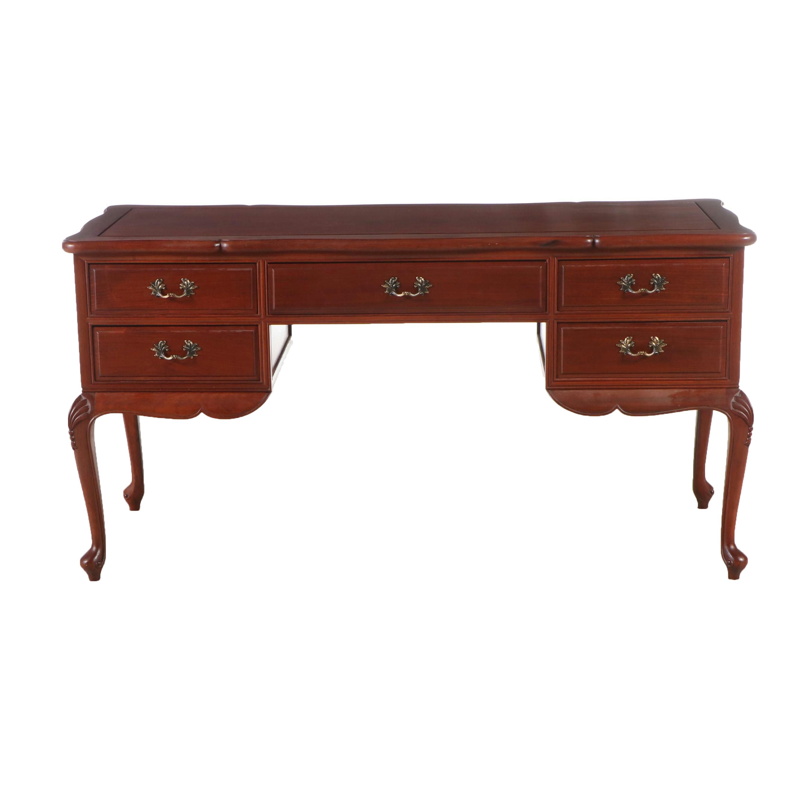 Queen Anne Style Mahogany Desk