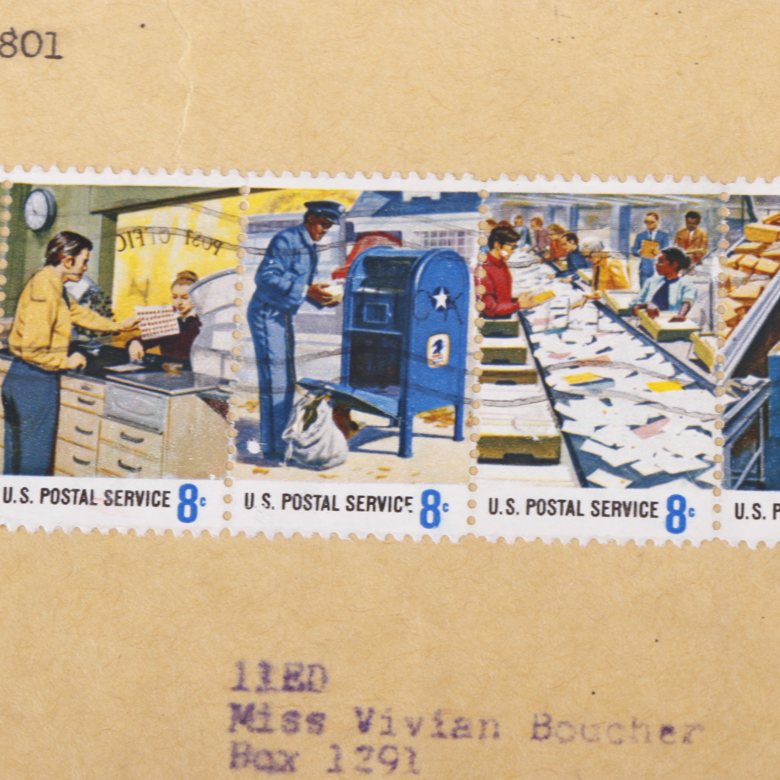 Group of U.S. Postal Covers, FDC, Postcards, Vintage Stamps and More