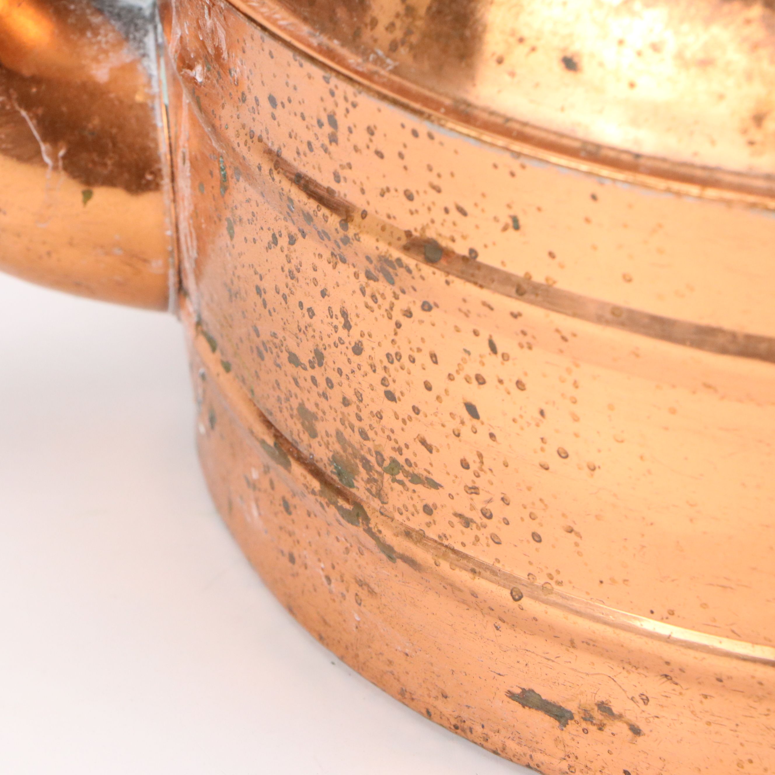 Wood Handled Copper Tea Kettle, Early 20th Century