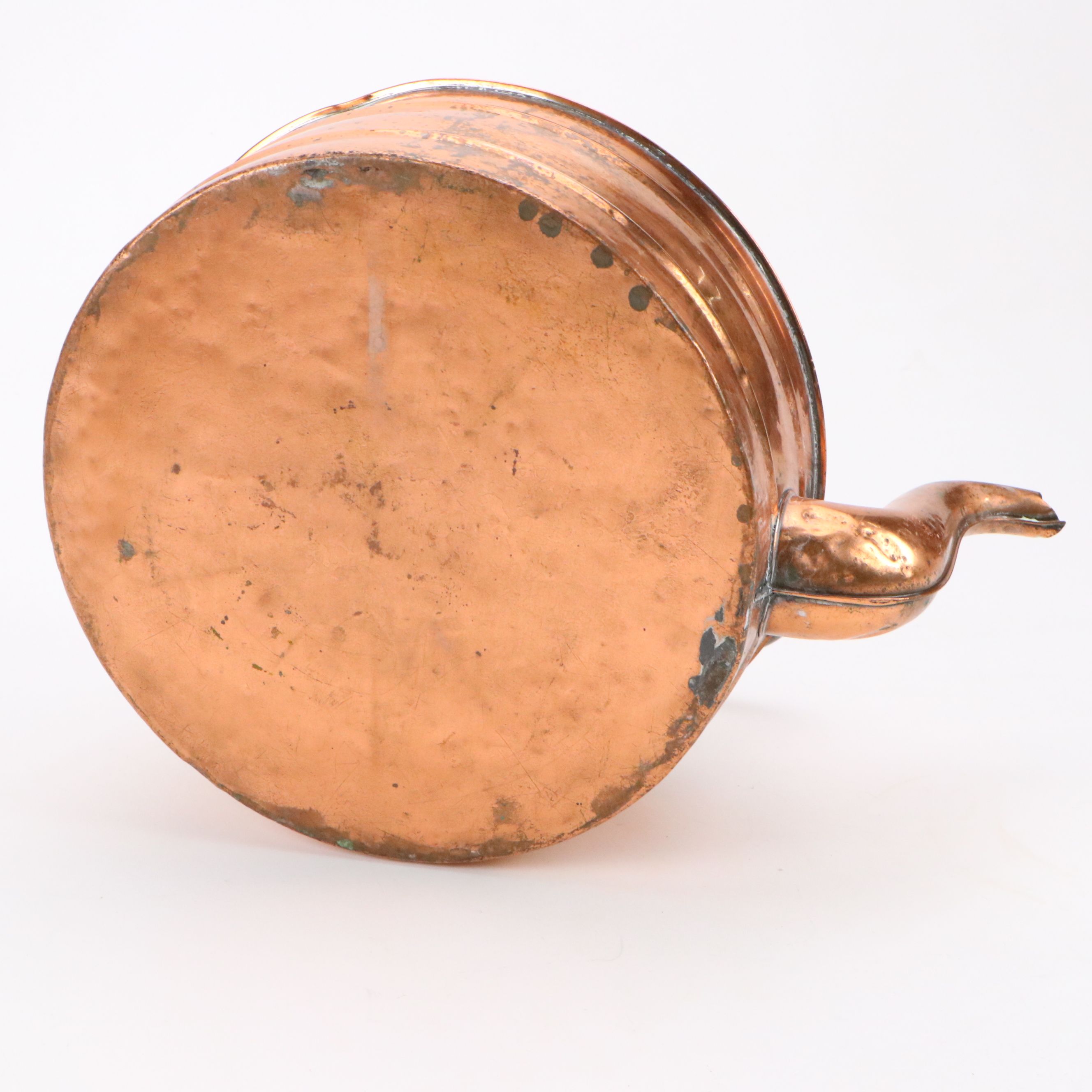 Wood Handled Copper Tea Kettle, Early 20th Century