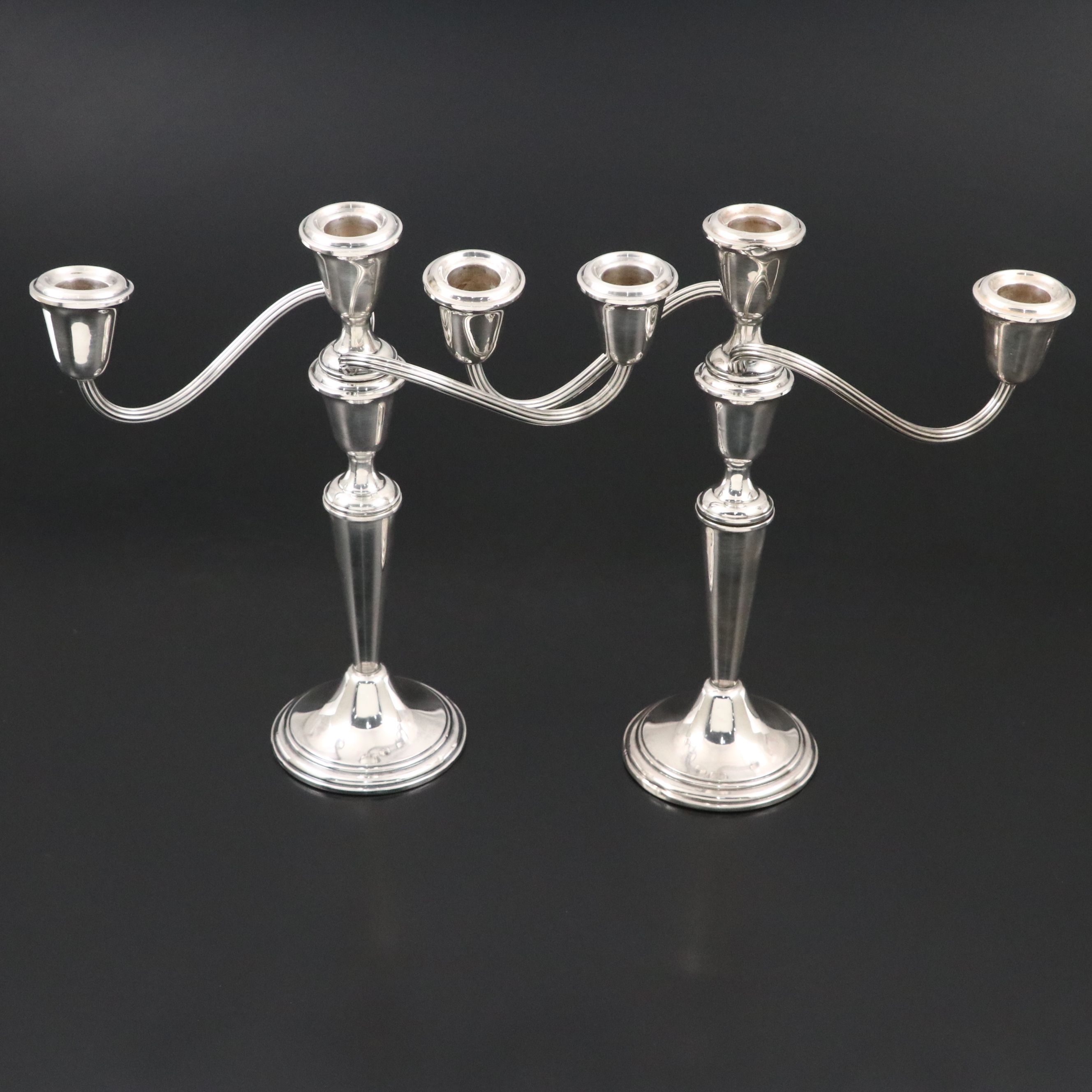 Gorham Sterling Silver Three-Light Candelabra
