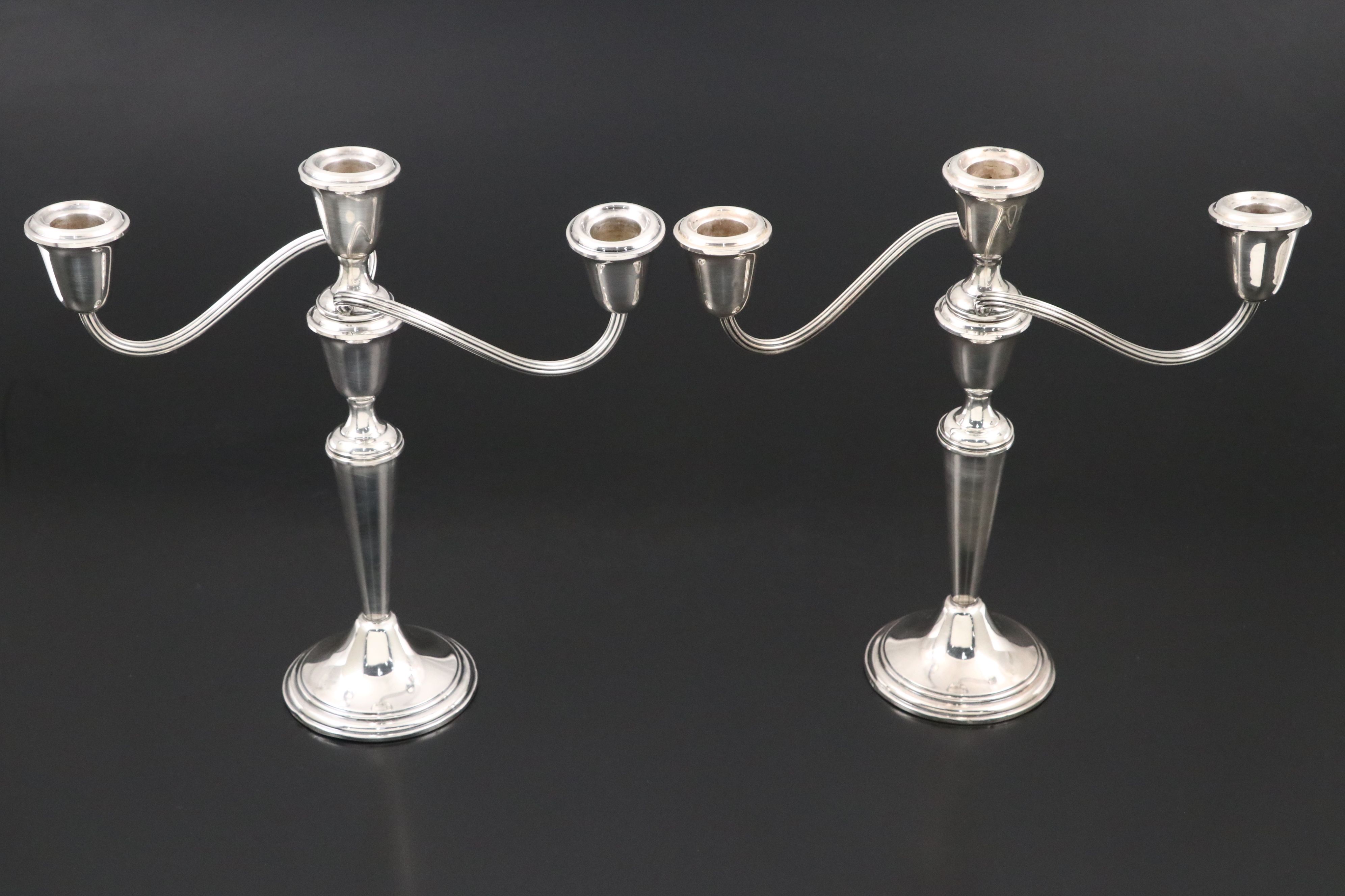 Gorham Sterling Silver Three-Light Candelabra