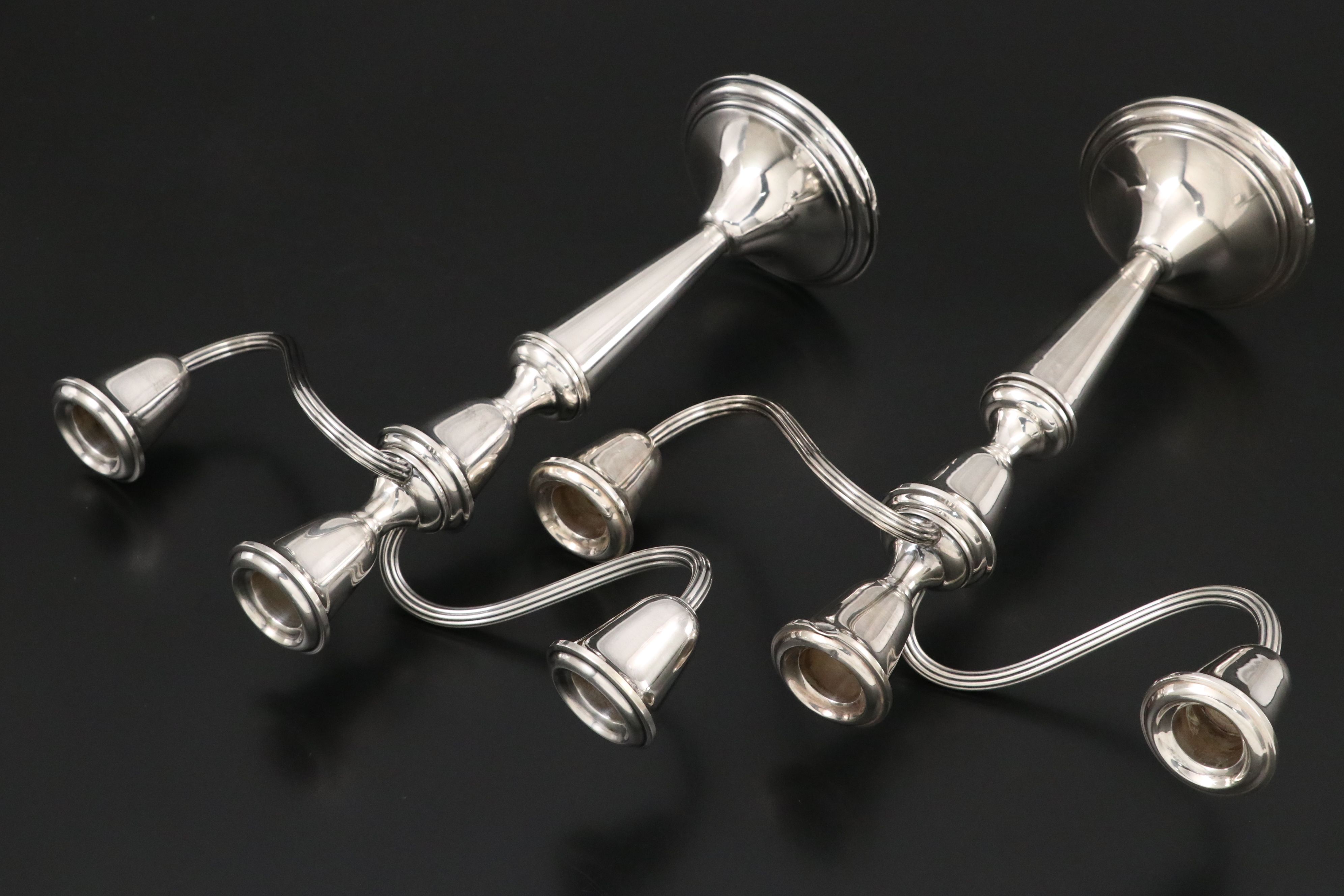 Gorham Sterling Silver Three-Light Candelabra