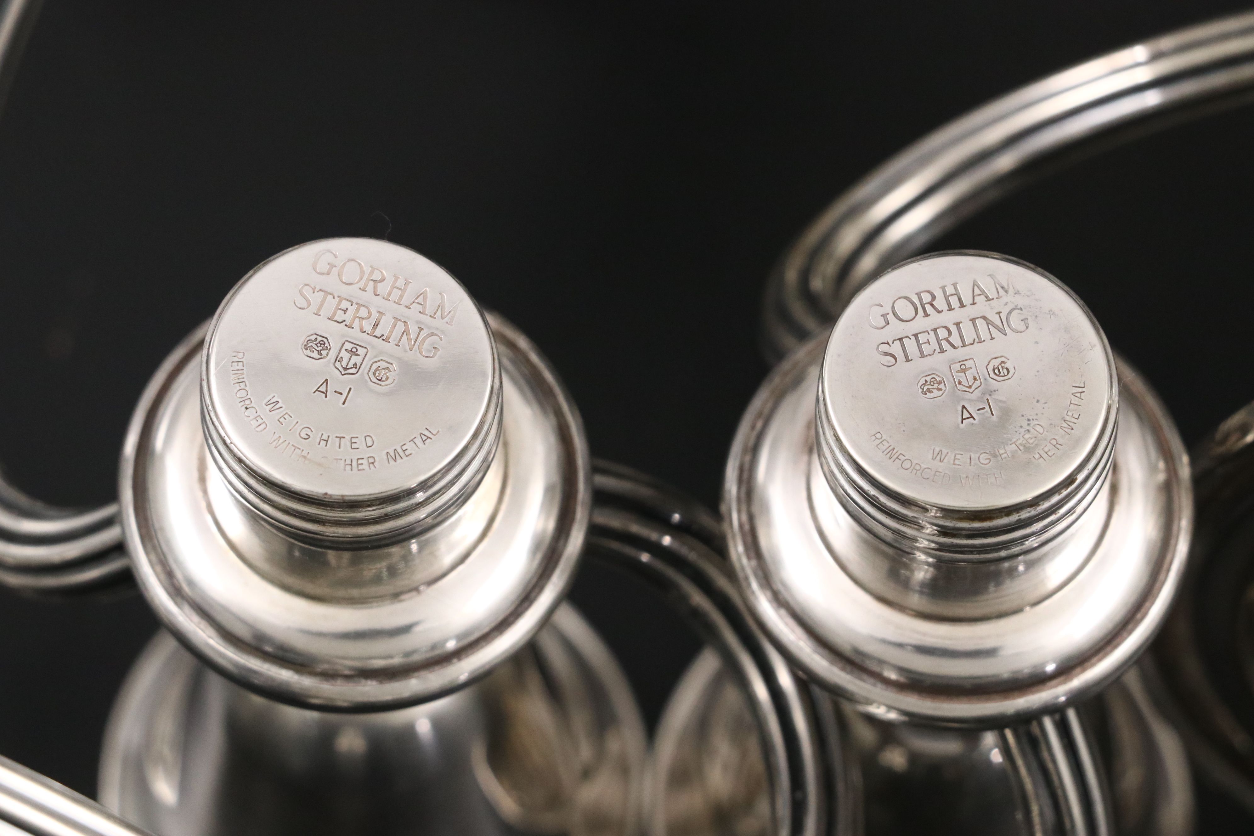 Gorham Sterling Silver Three-Light Candelabra