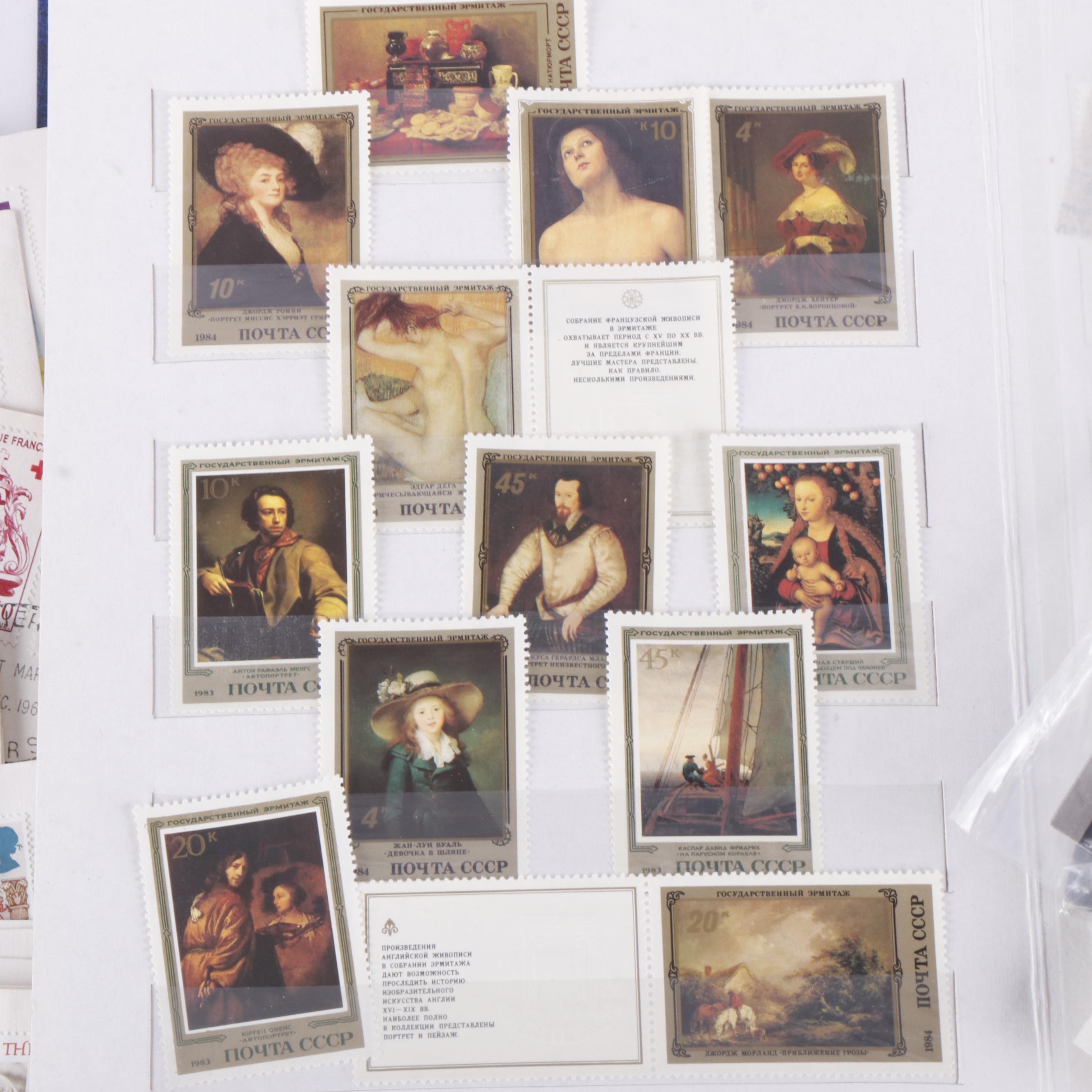 Contemporary World Postage Stamps, World Covers, and More