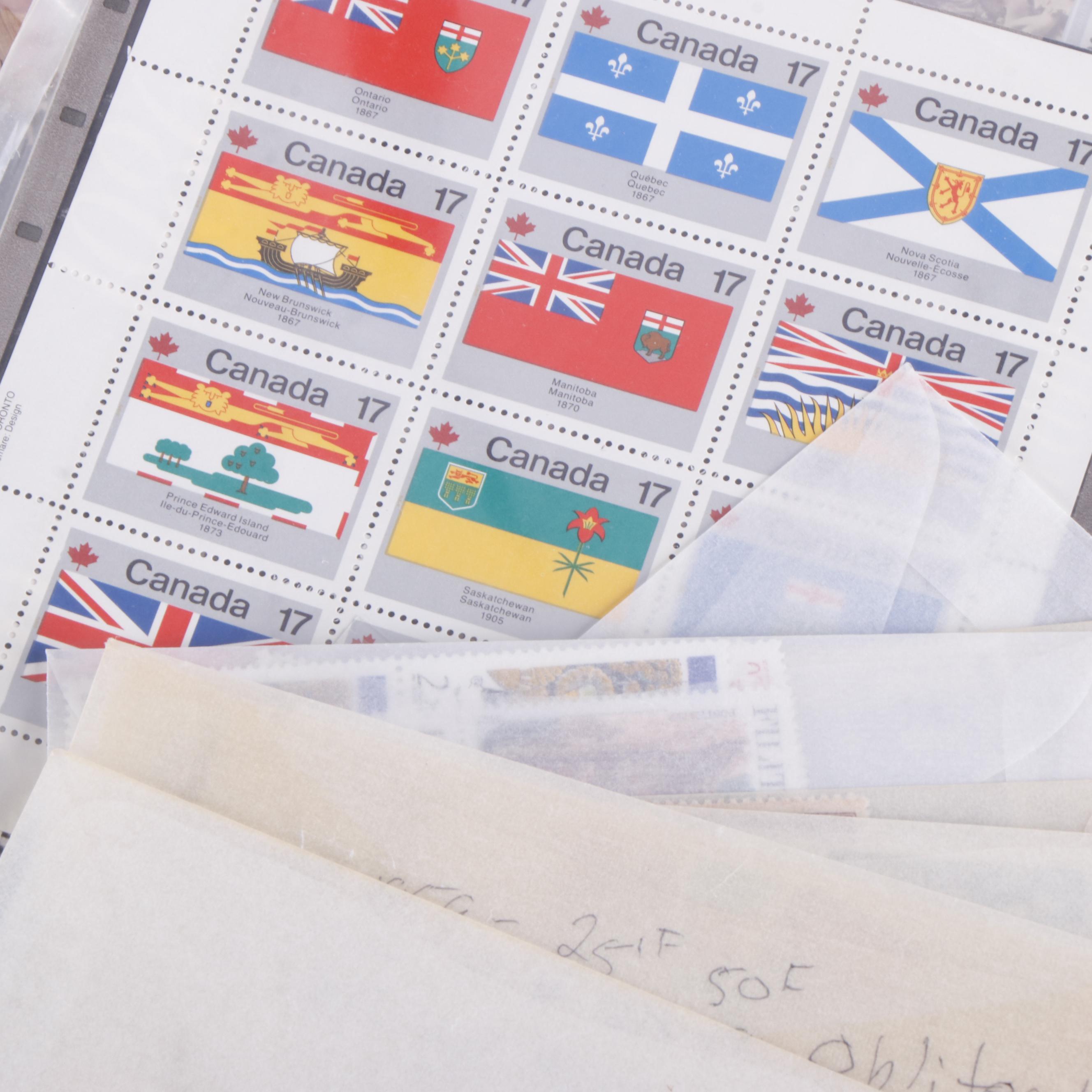 Contemporary World Postage Stamps, World Covers, and More