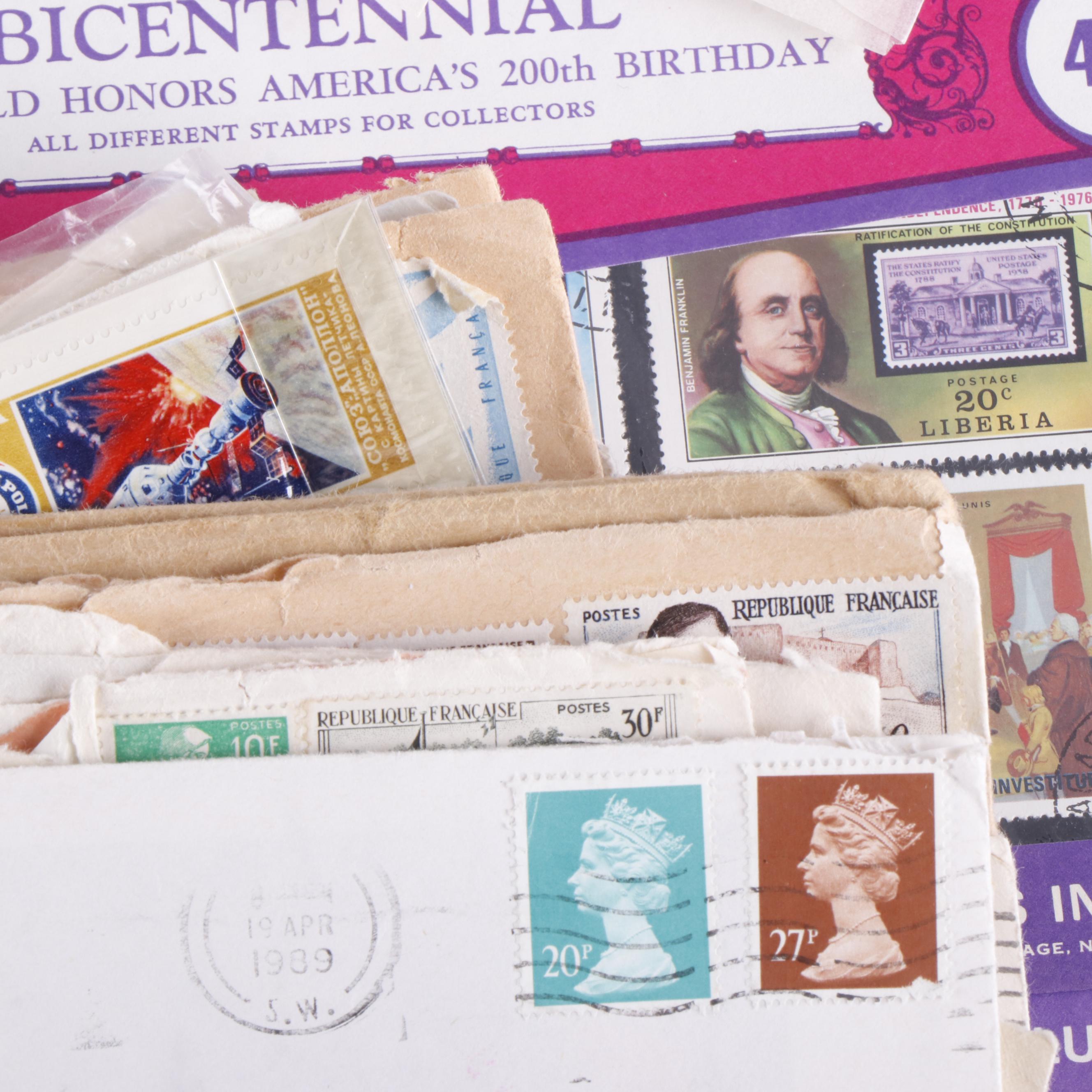 Contemporary World Postage Stamps, World Covers, and More