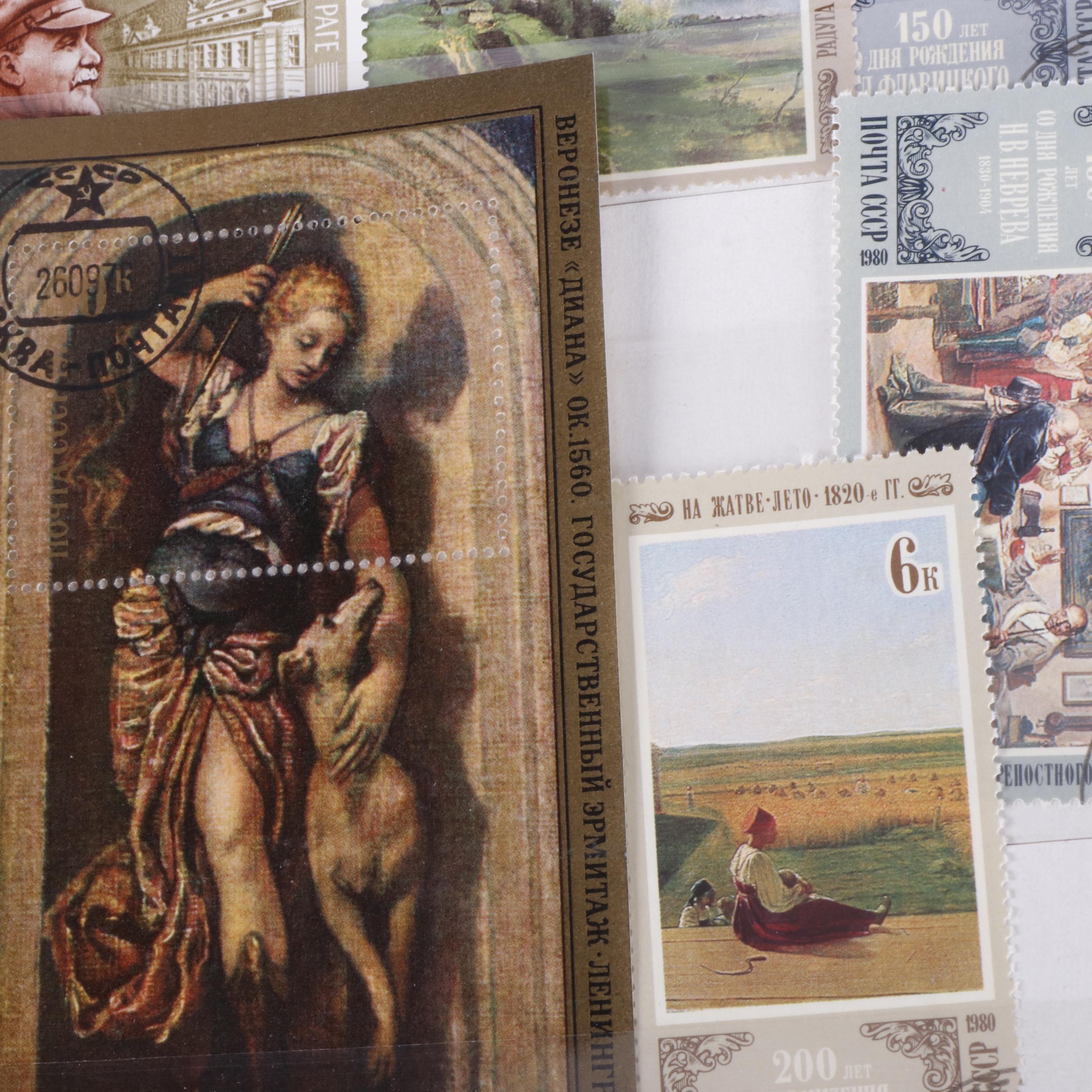 Contemporary World Postage Stamps, World Covers, and More