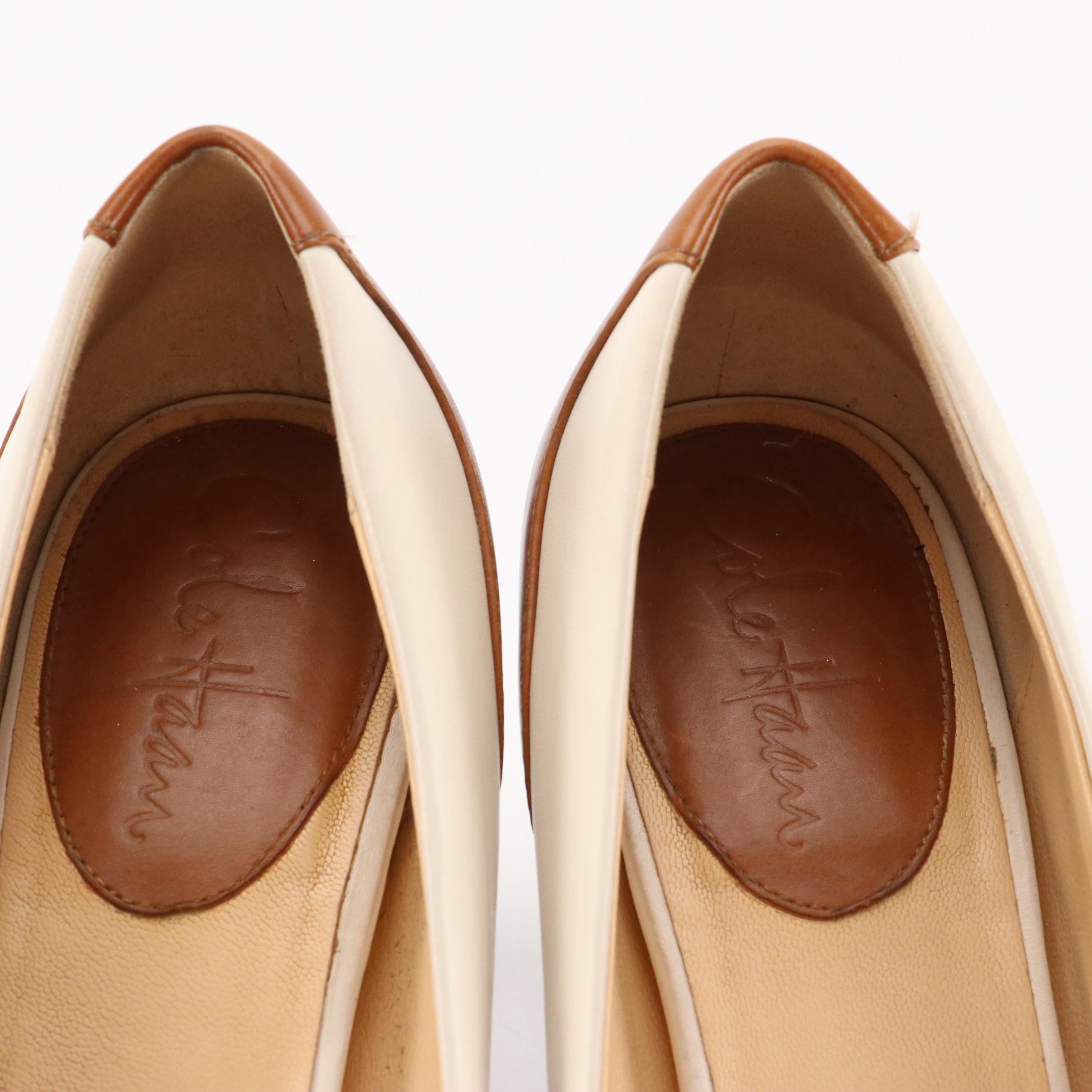 Salvatore Ferragamo and Bruno Magli Wingtip Style Heels with Cole Haan Pumps