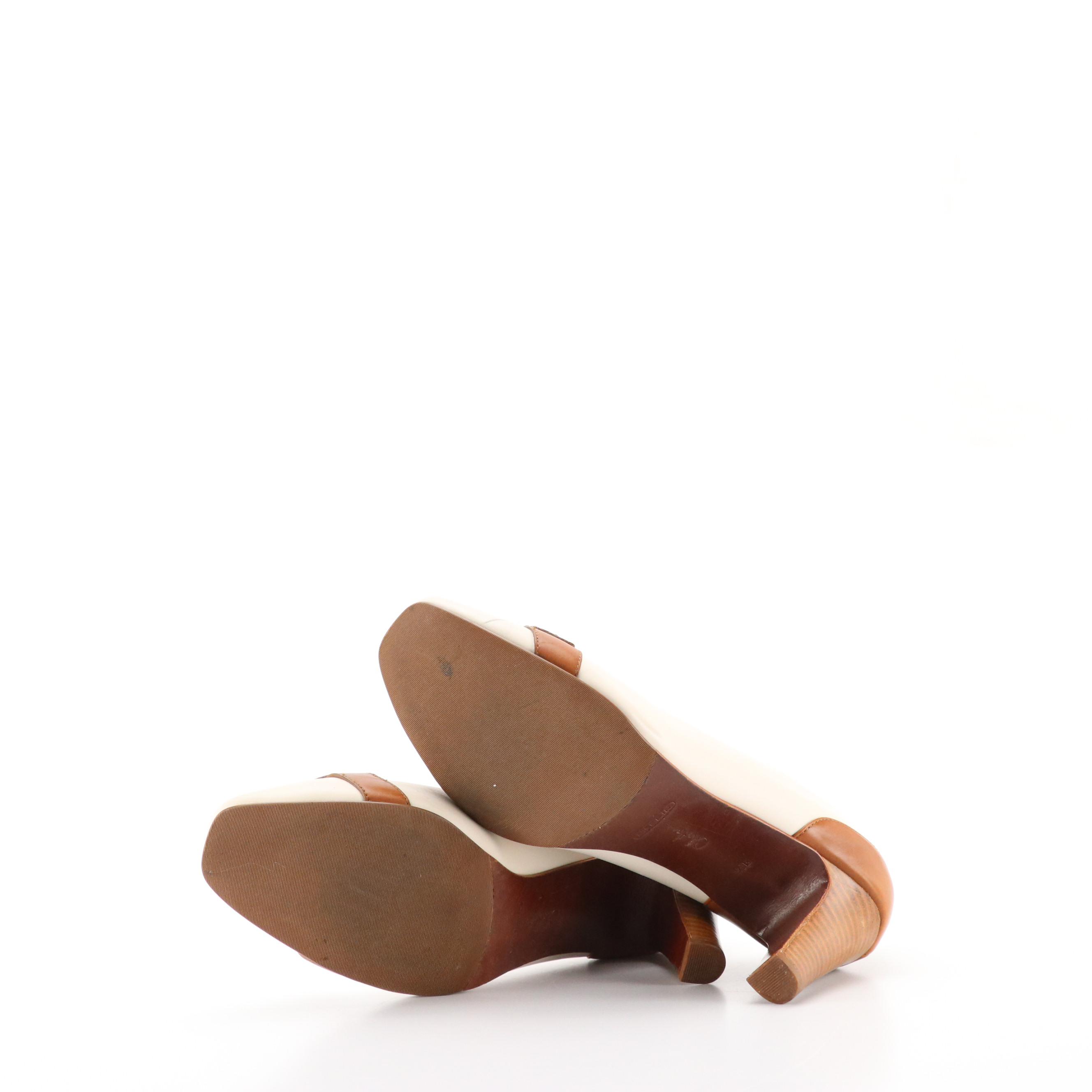 Salvatore Ferragamo and Bruno Magli Wingtip Style Heels with Cole Haan Pumps