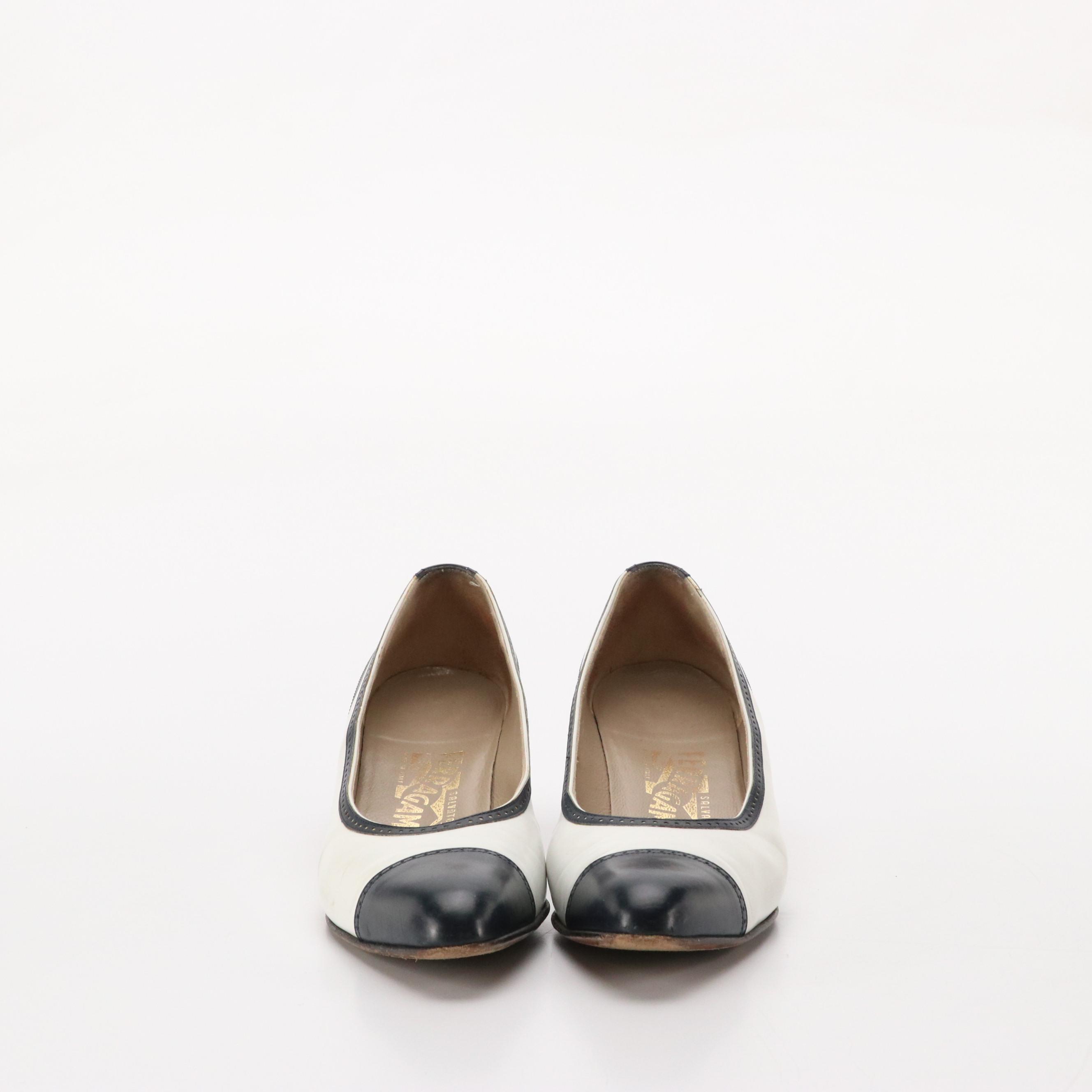 Salvatore Ferragamo and Bruno Magli Wingtip Style Heels with Cole Haan Pumps