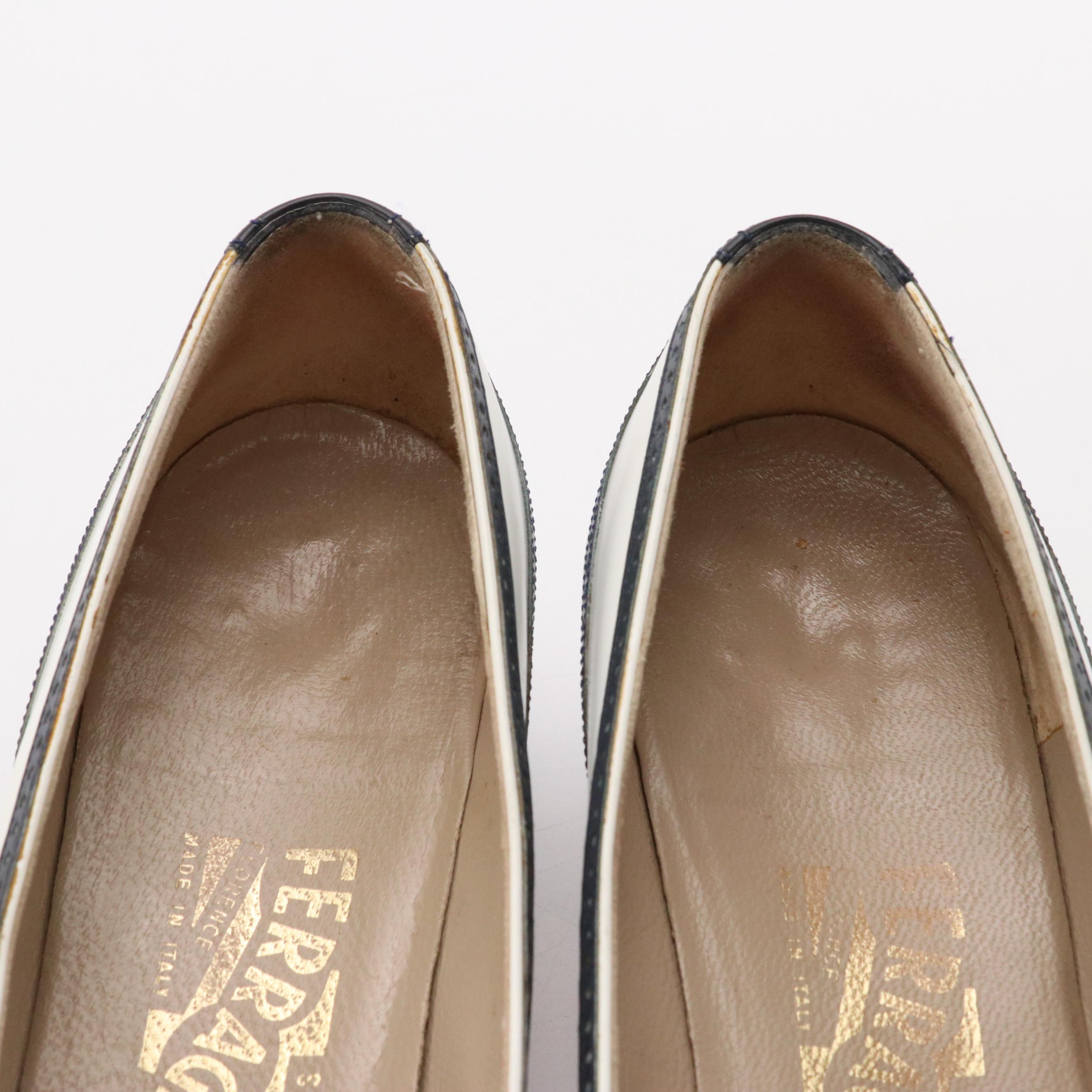 Salvatore Ferragamo and Bruno Magli Wingtip Style Heels with Cole Haan Pumps