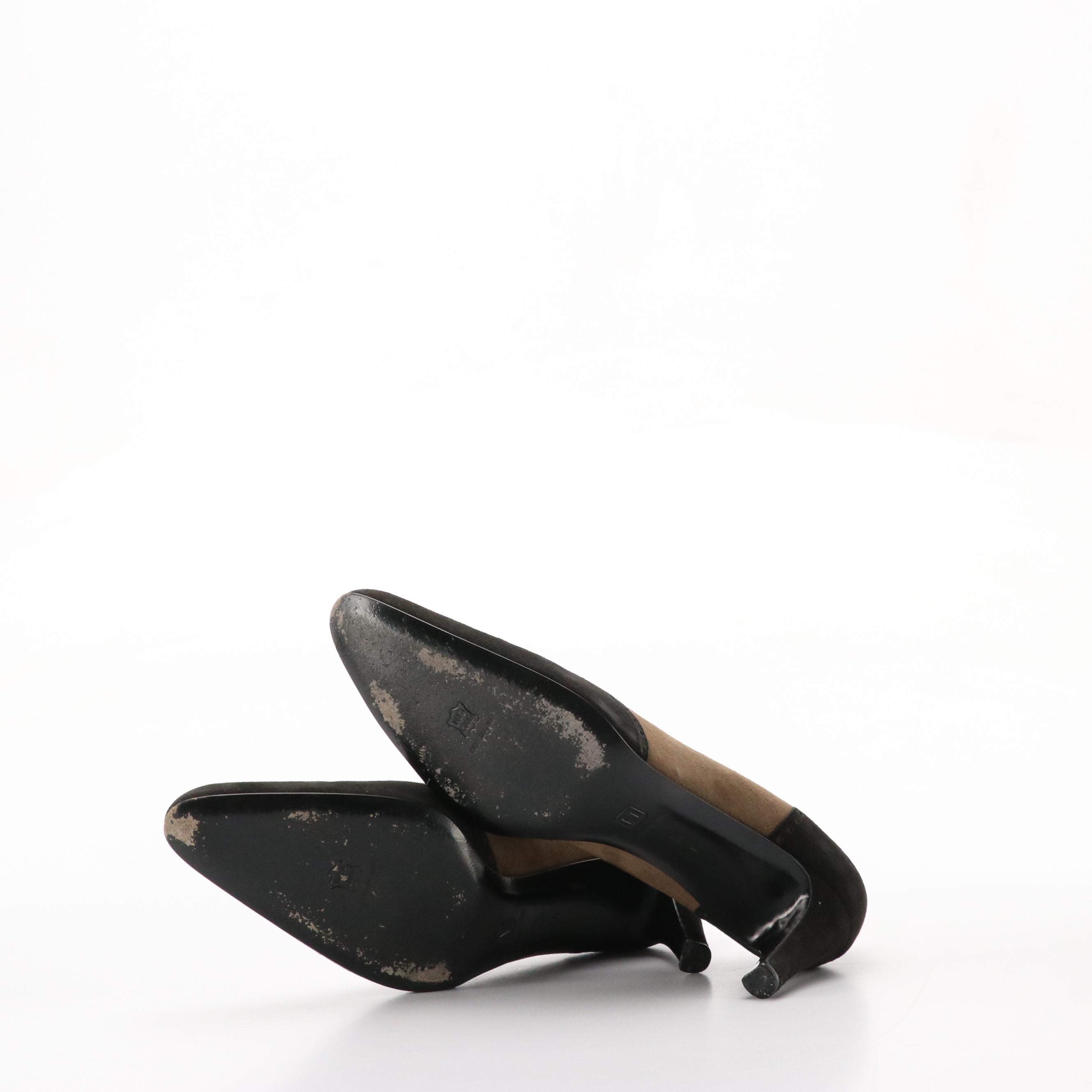 Salvatore Ferragamo and Bruno Magli Wingtip Style Heels with Cole Haan Pumps