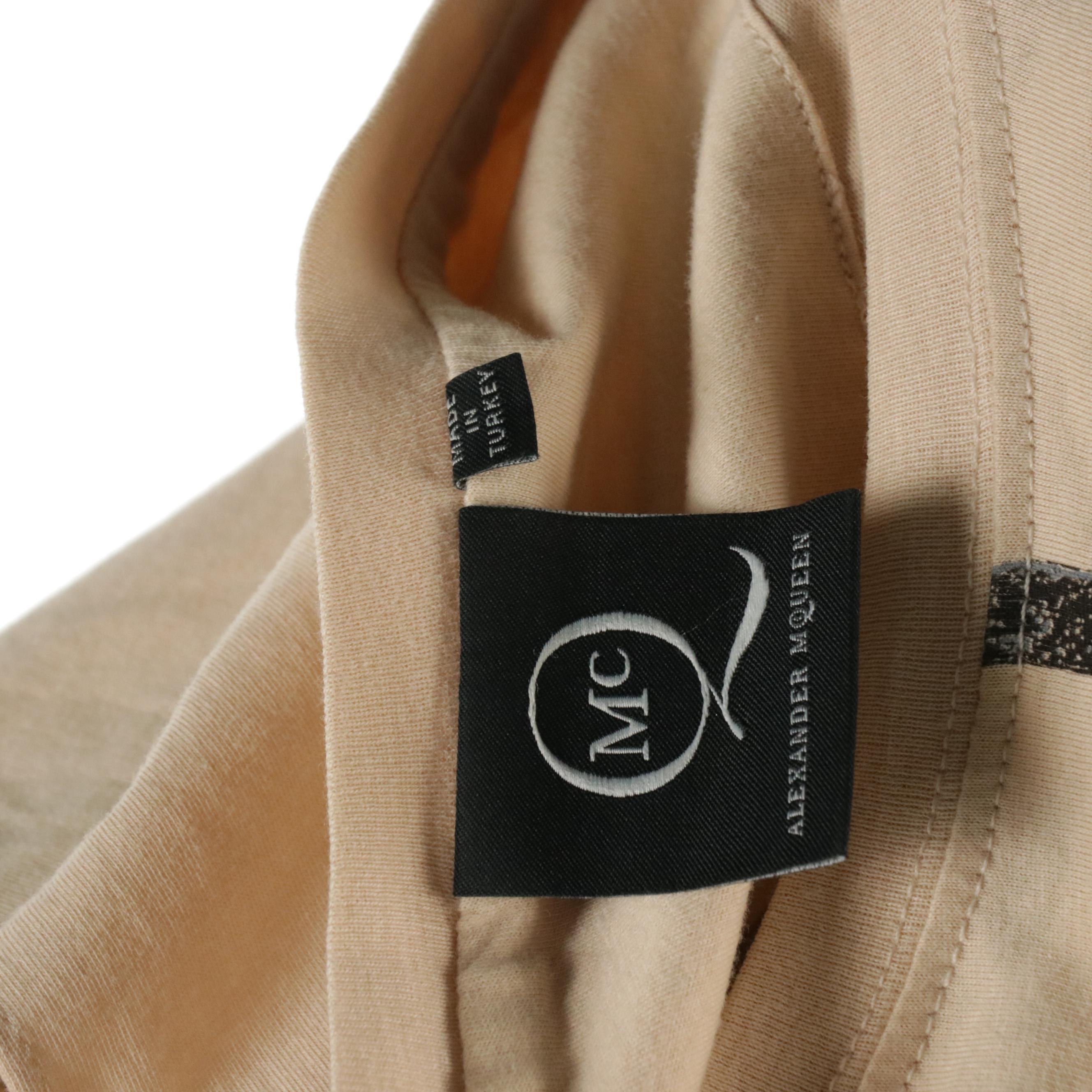 Alexander McQueen Pale Pink Harness Printed Cotton Tank Top