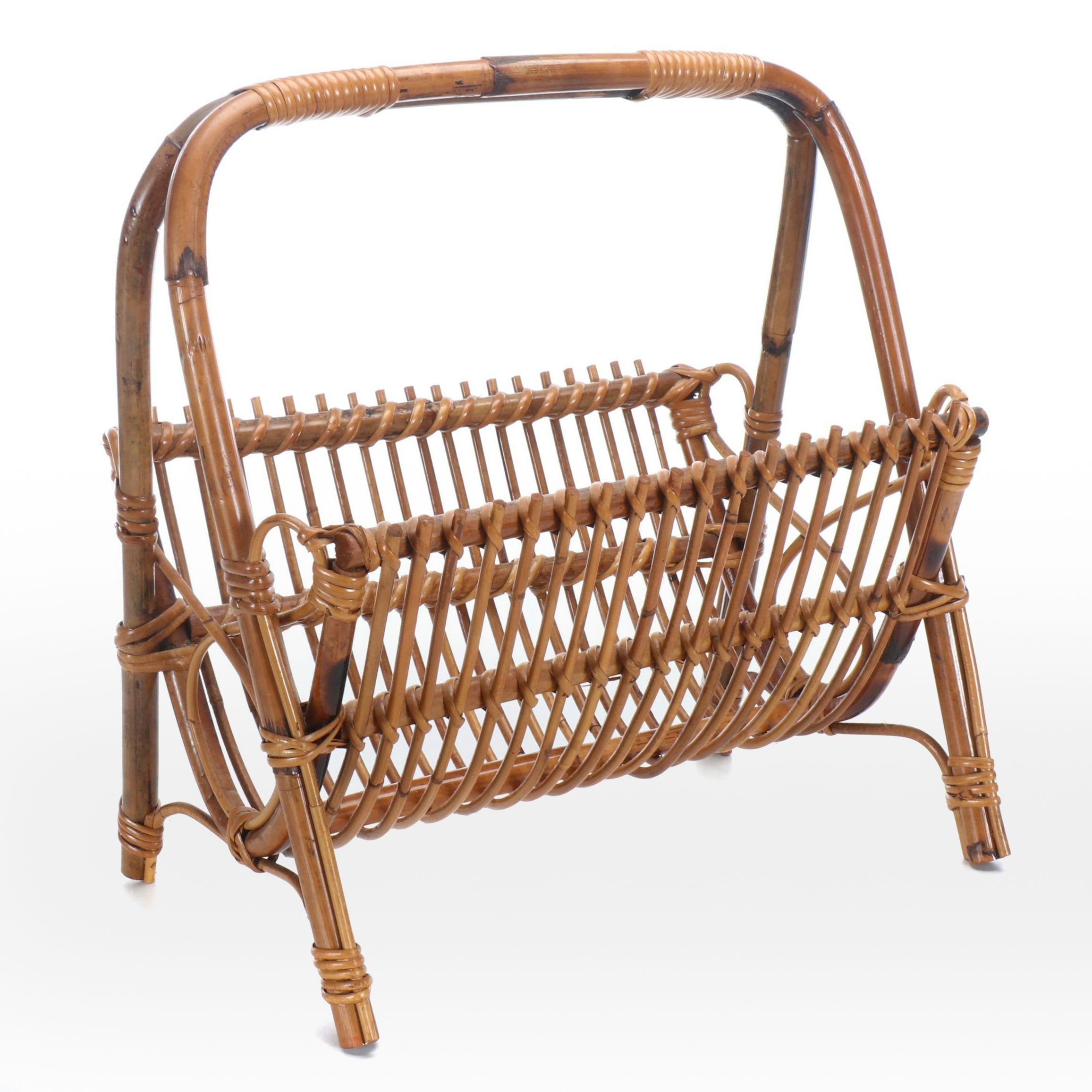 Rattan Magazine Rack