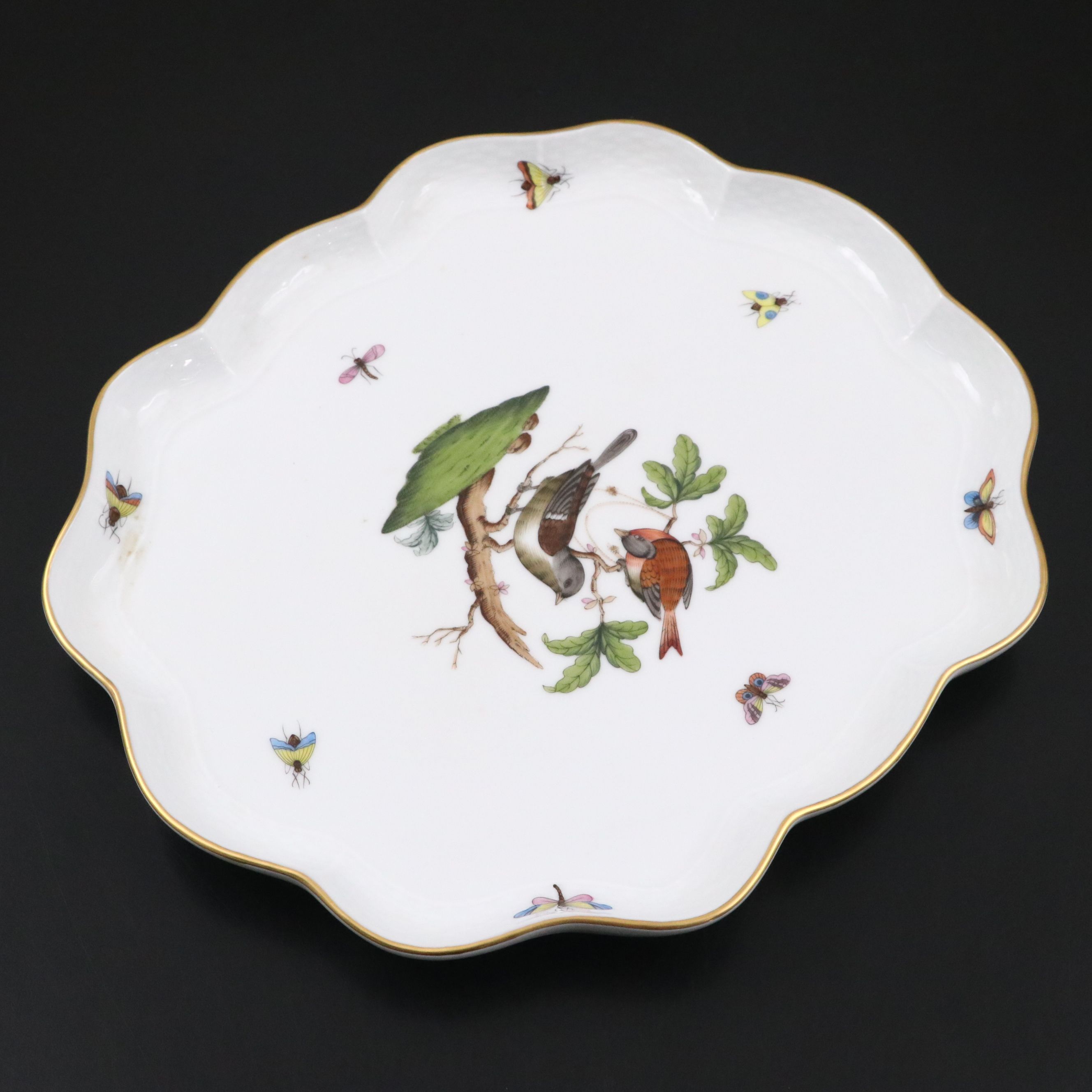 Herend "Rothschild Bird" Oblong Porcelain Tray