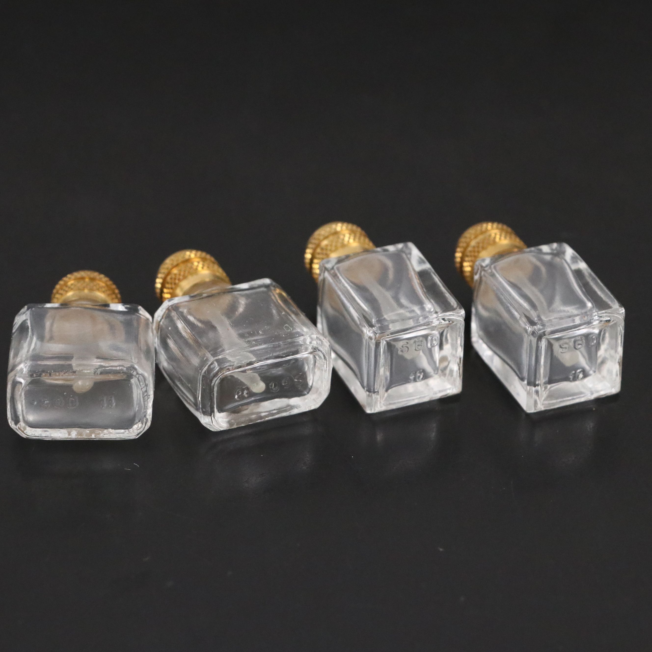 French Hand-Painted Porcelain Limoges Box with Perfume Bottles