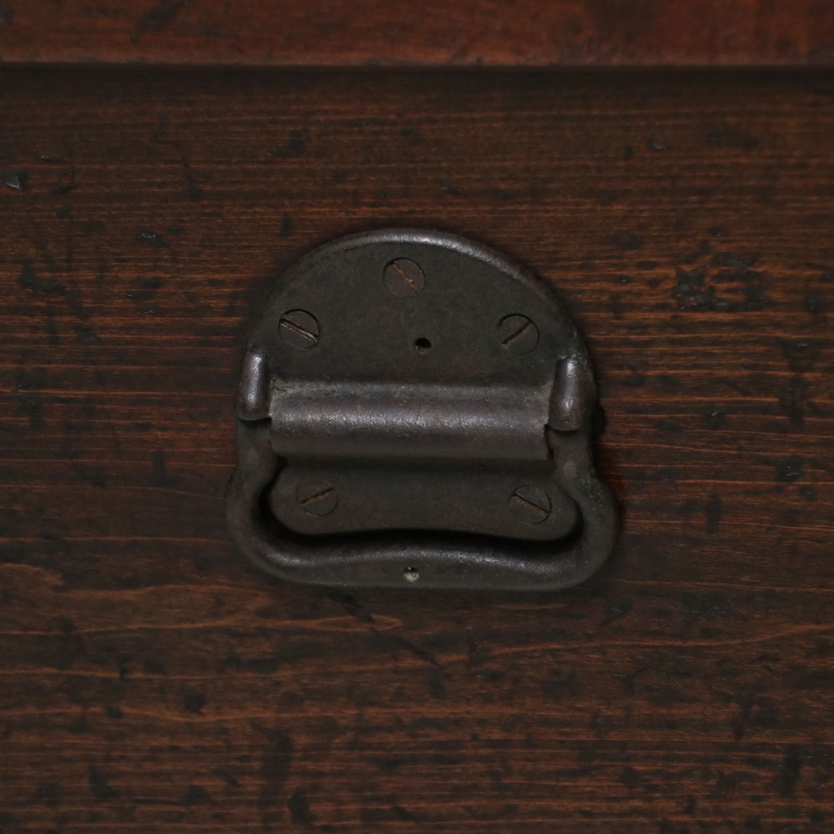 English Oak and Brass Lock Box, Late 19th to Early 20th Century