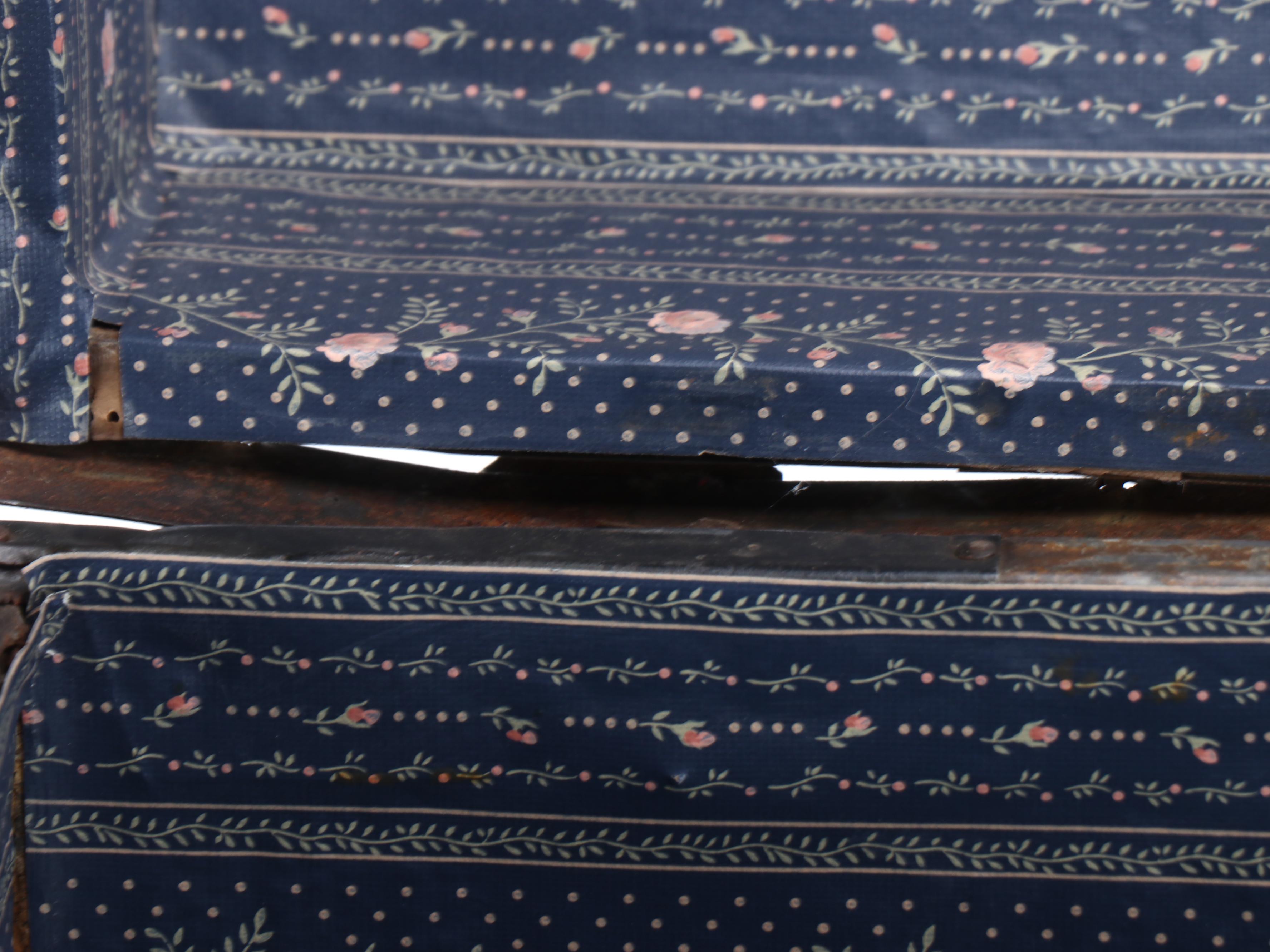 Metal Clad Dome-Top Steamer Chest, Early 20th Century