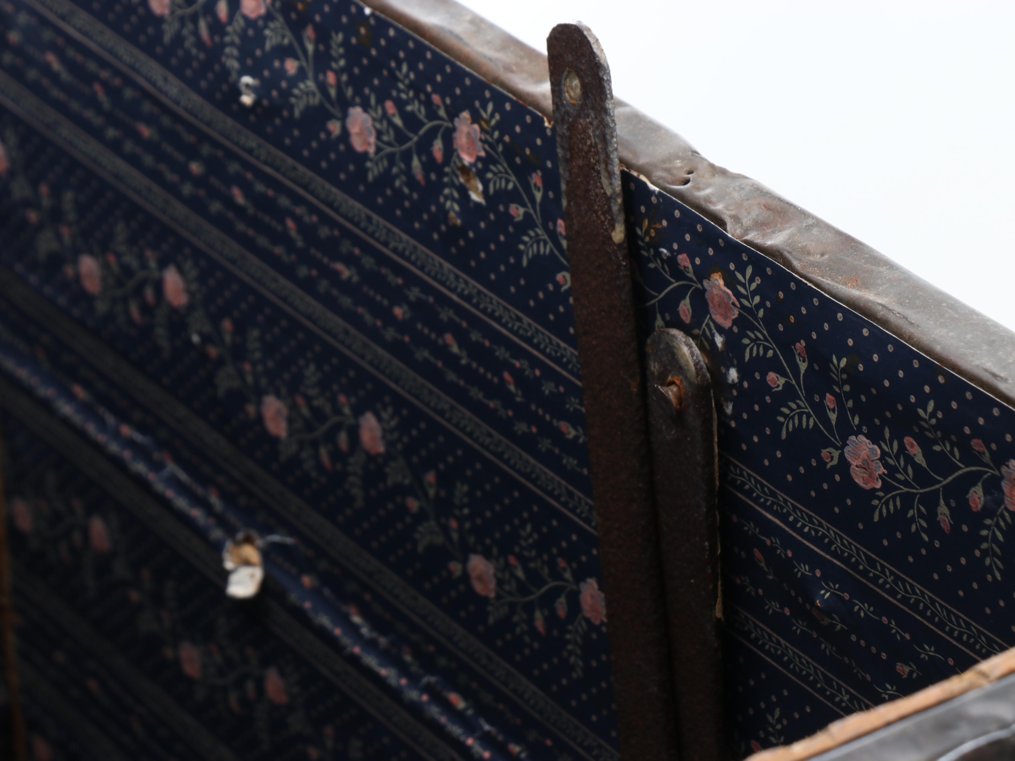Metal Clad Dome-Top Steamer Chest, Early 20th Century