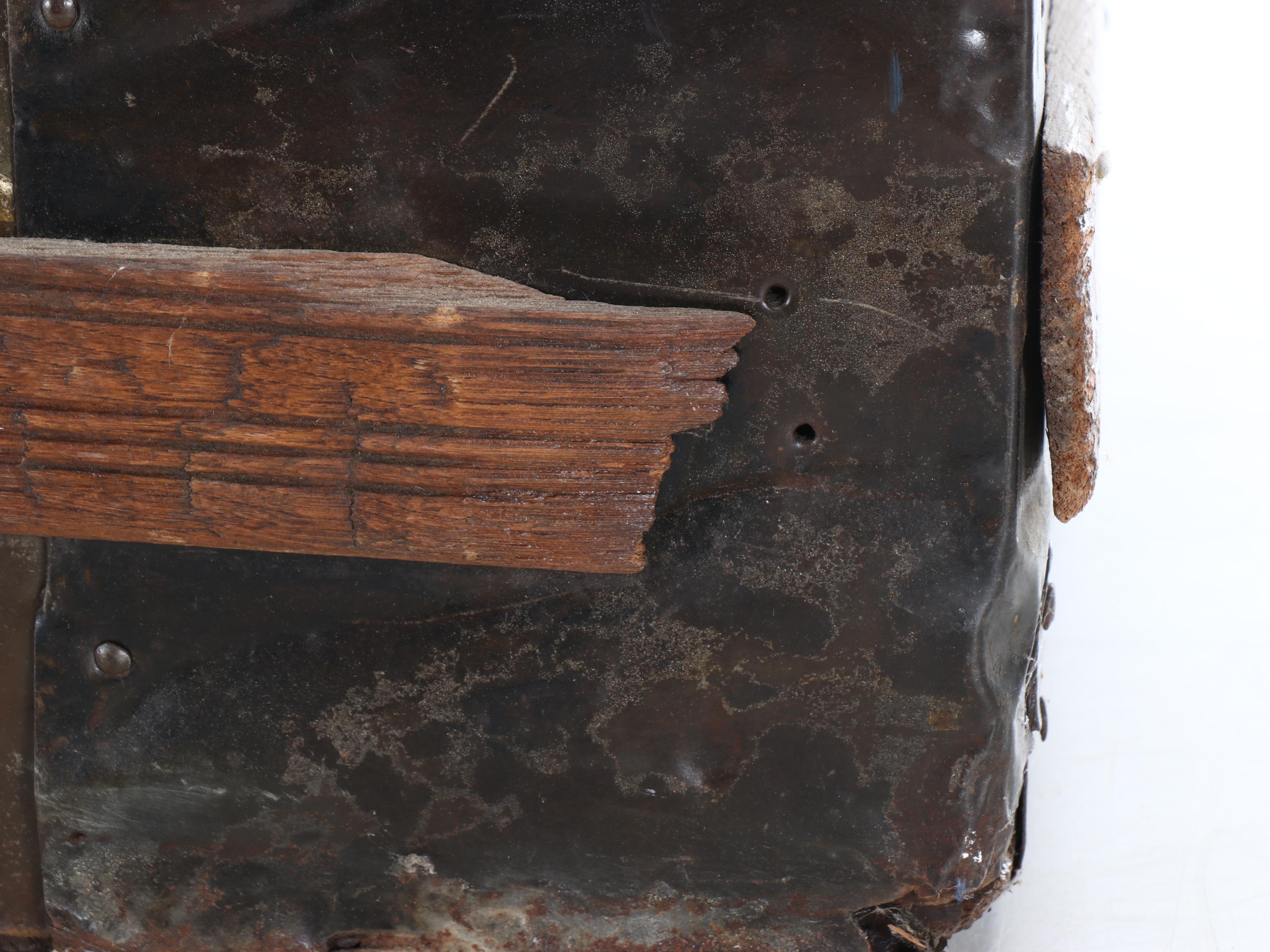 Metal Clad Dome-Top Steamer Chest, Early 20th Century