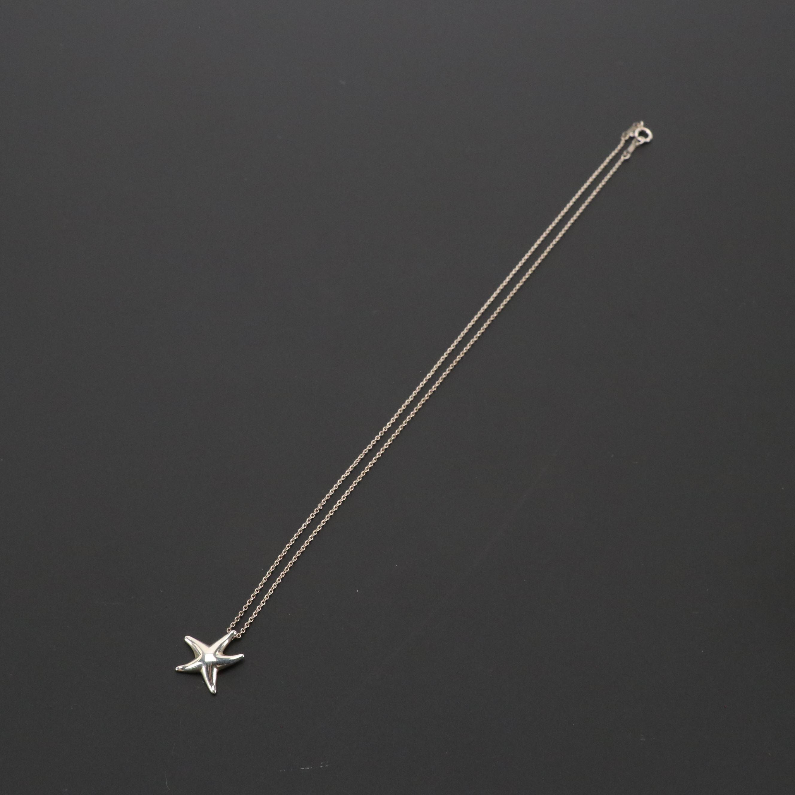 Elsa Peretti for Tiffany & Co. Sterling Starfish Pendant Necklace