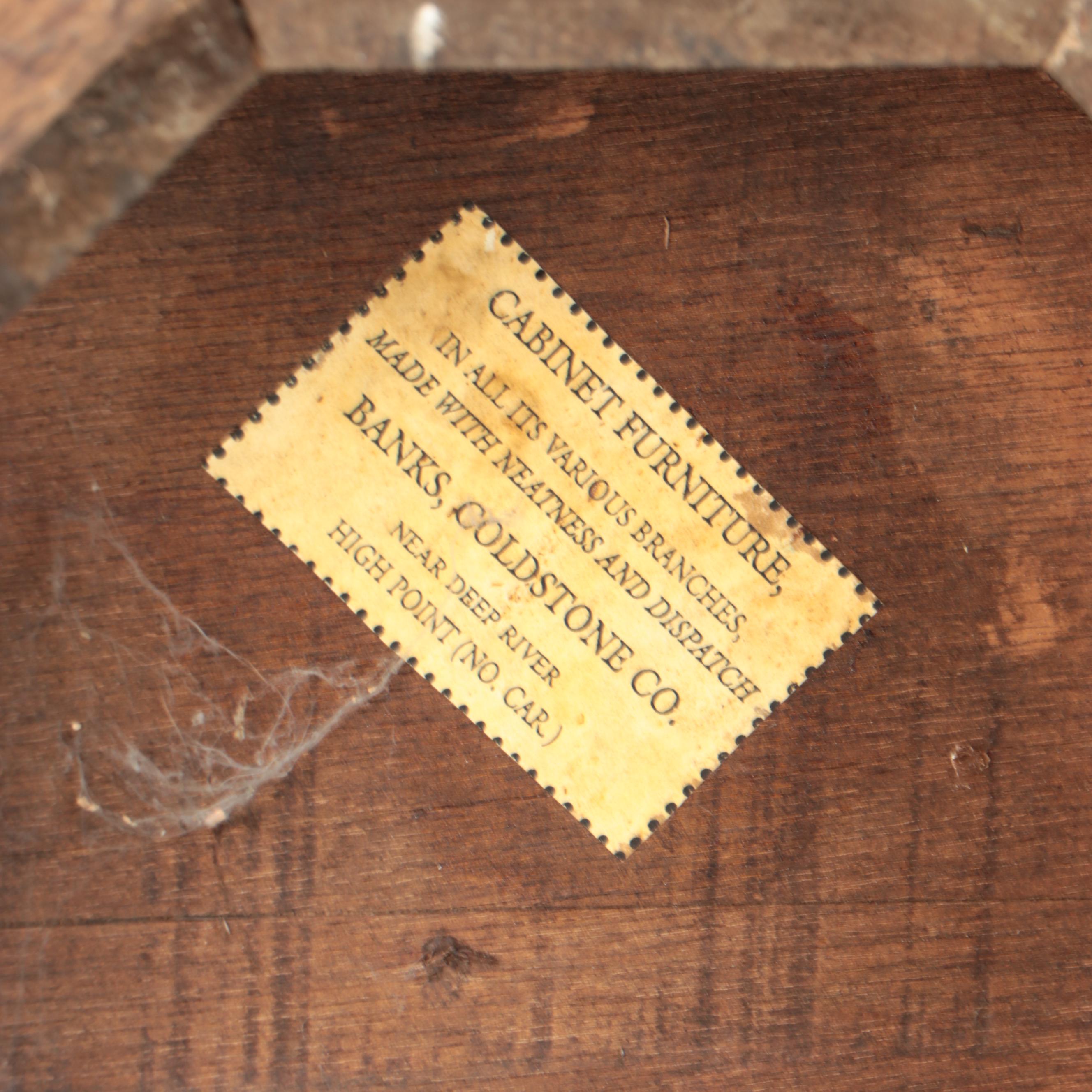 Banks, Coldstone Co. Gothic Style Mahogany Storage Pedestal, Late 20th Century