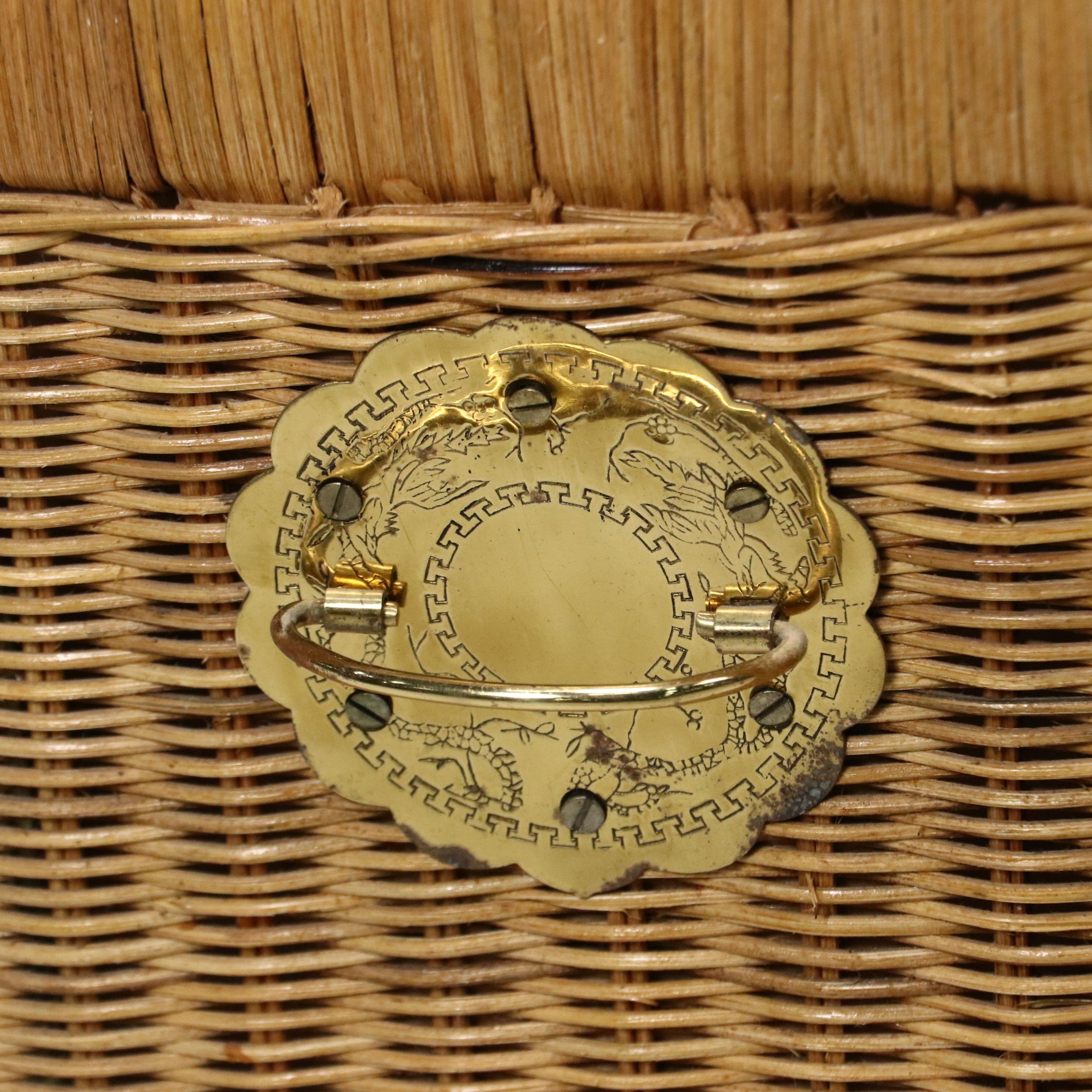 Chinese Style Wicker Trunk