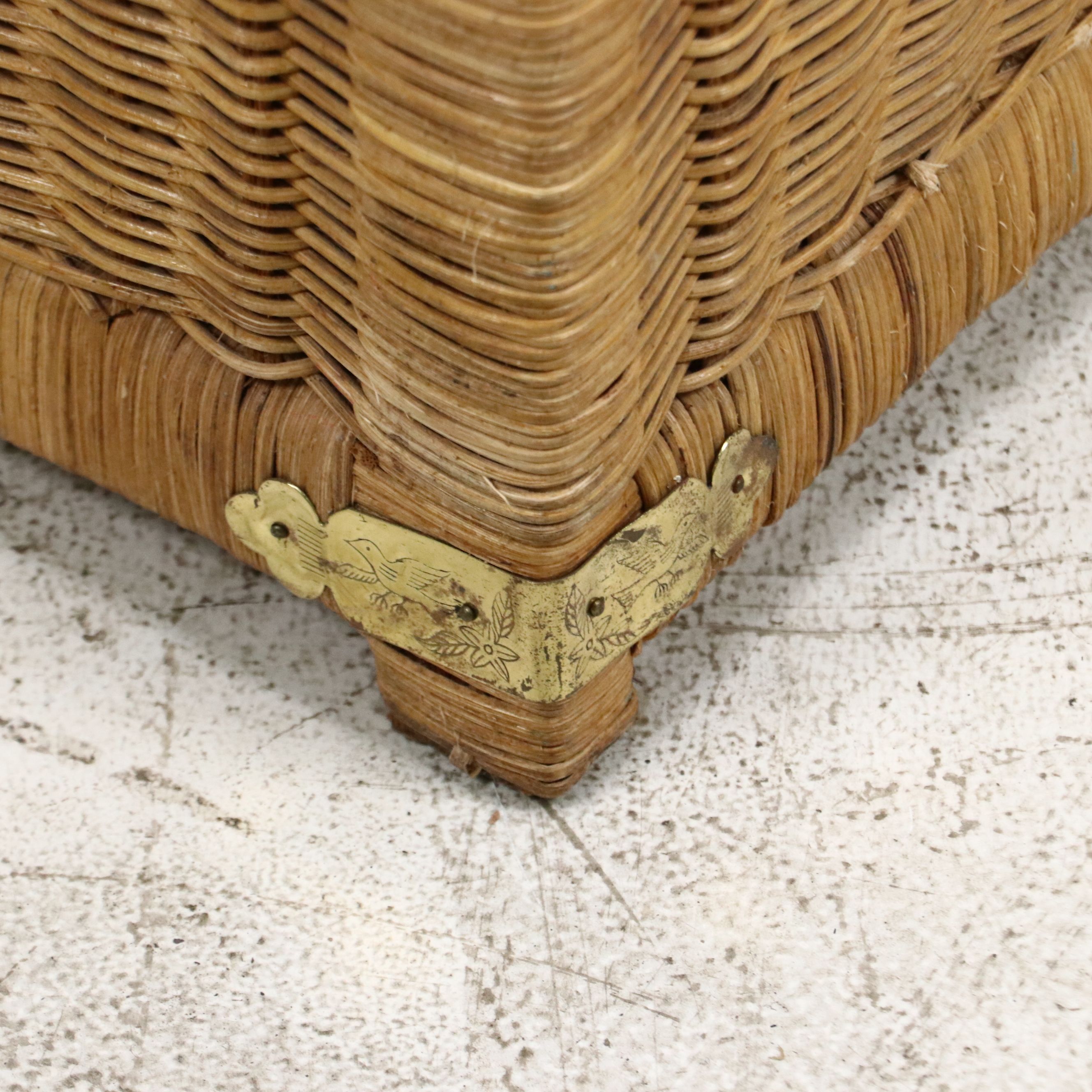 Chinese Style Wicker Trunk