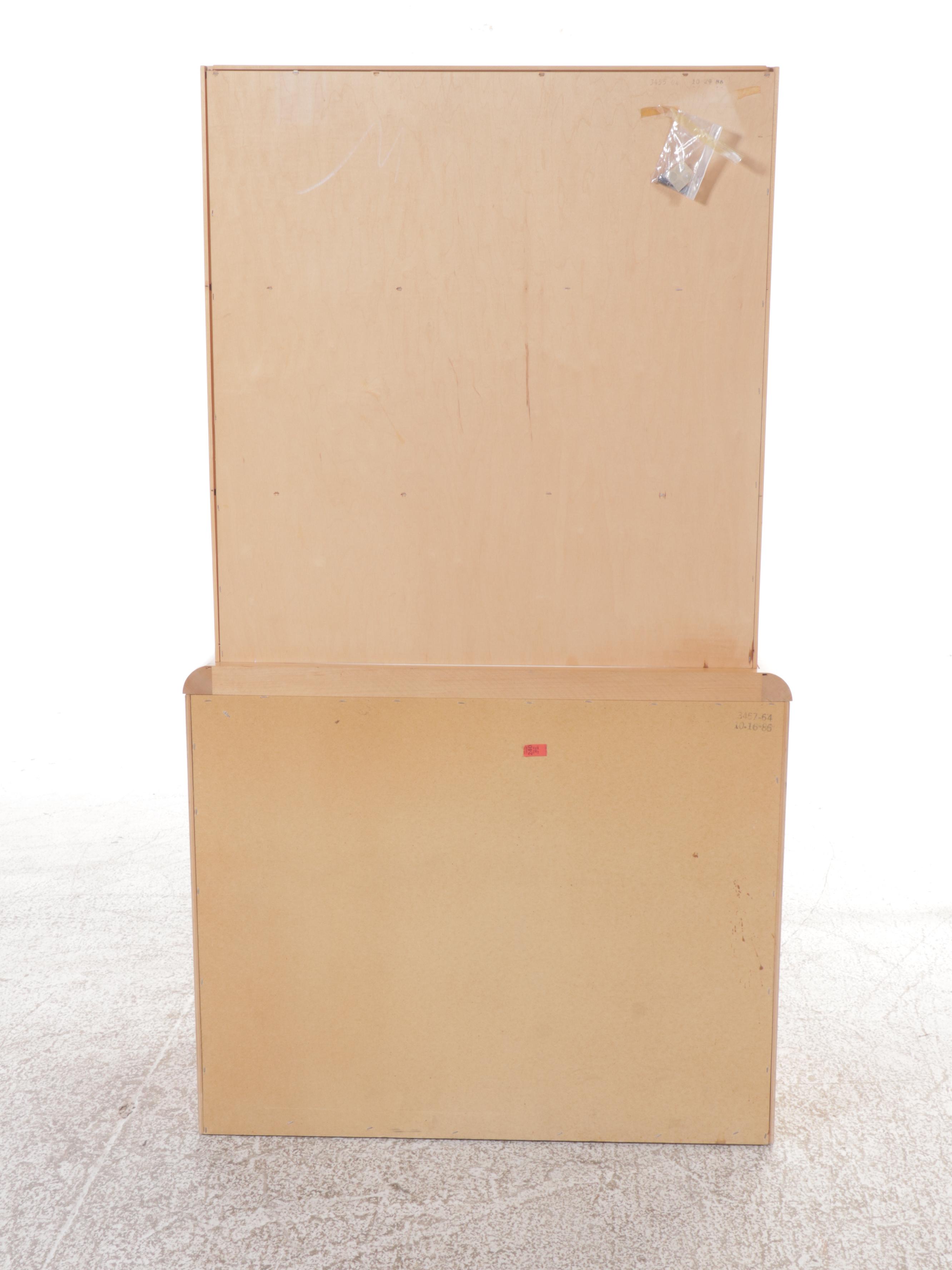 Child Craft by Smith Blonde Wood Three-Drawer Chest with Hutch