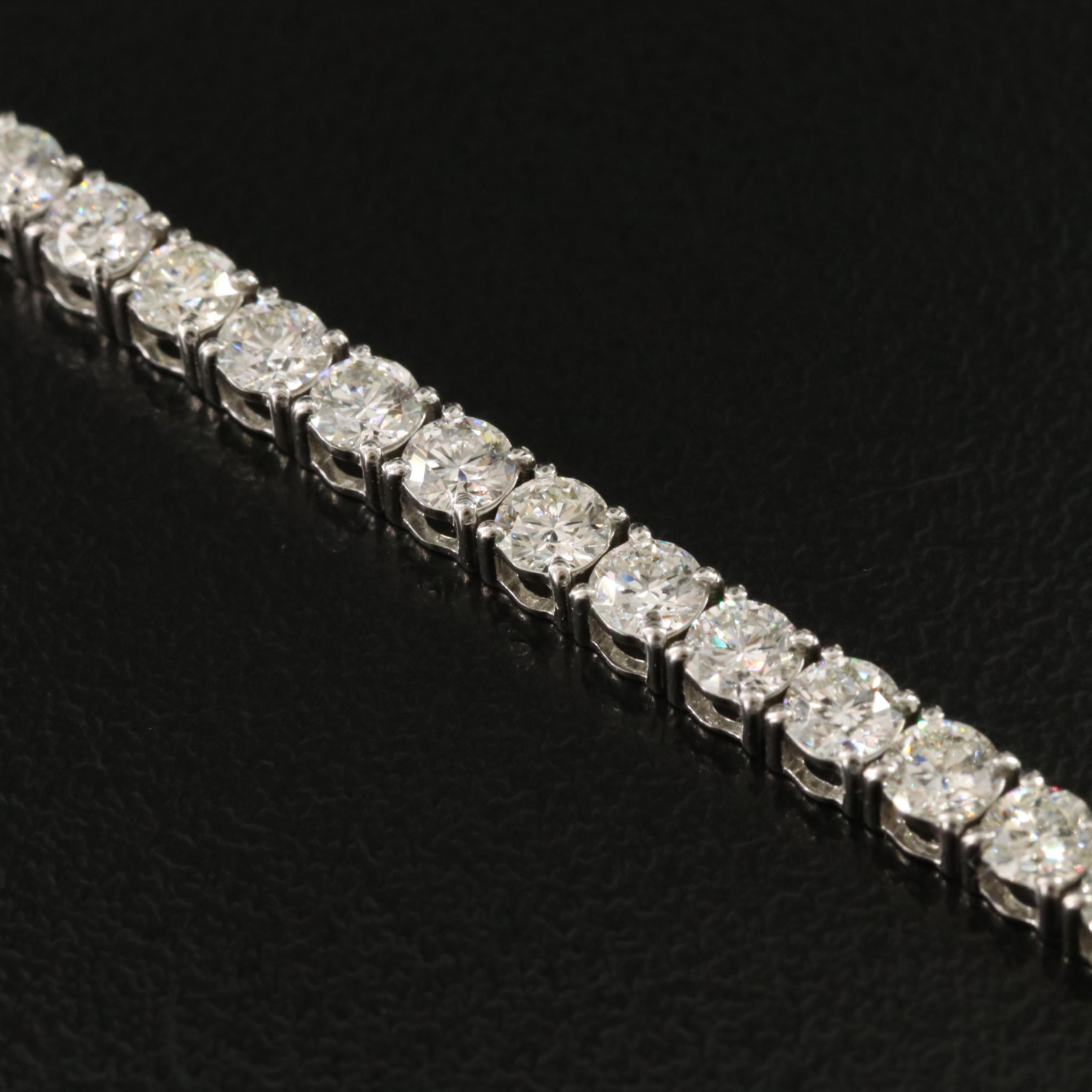 Platinum 6.18 CTW Diamond Line Bracelet