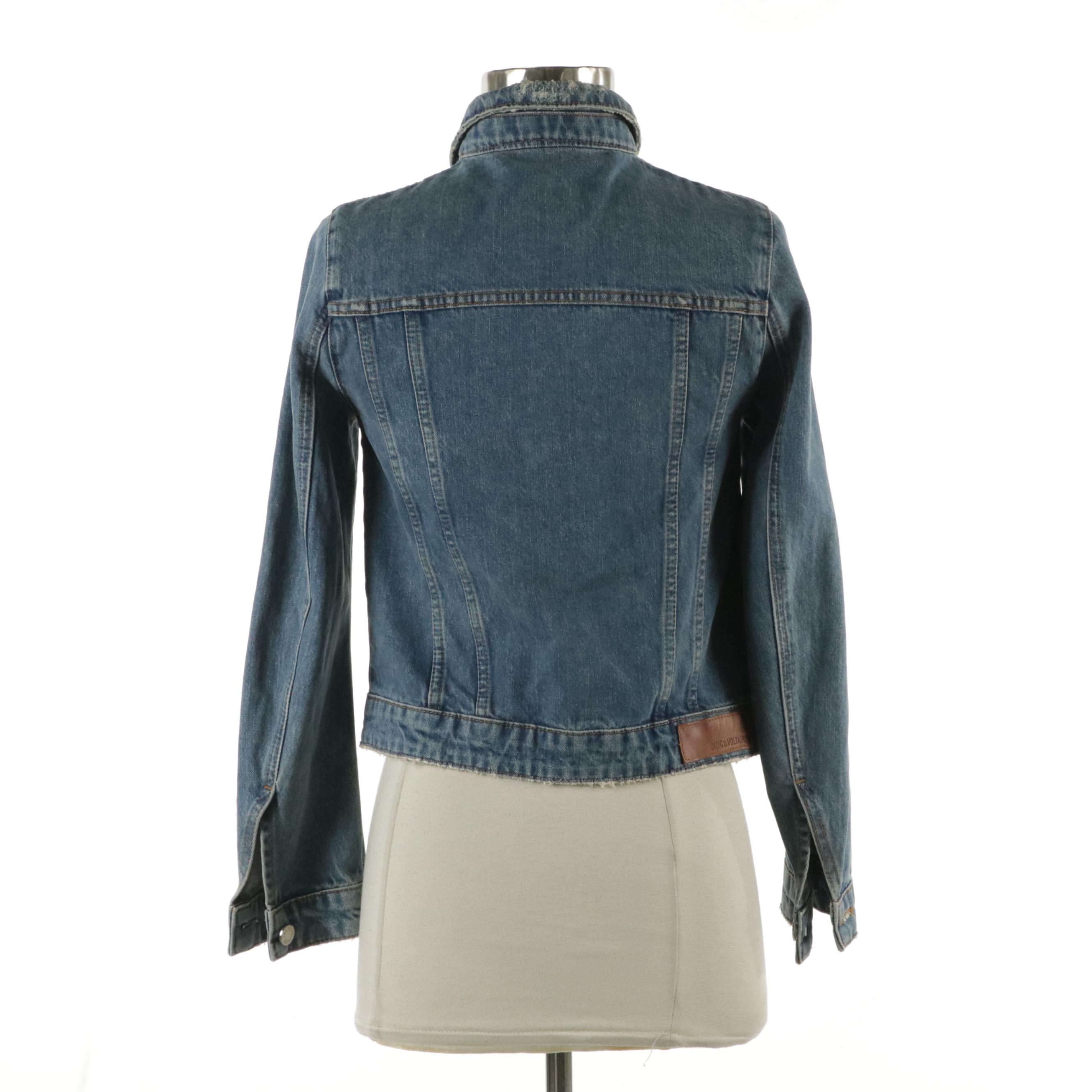 Zadig & Voltaire Zipper-Front Denim Jacket