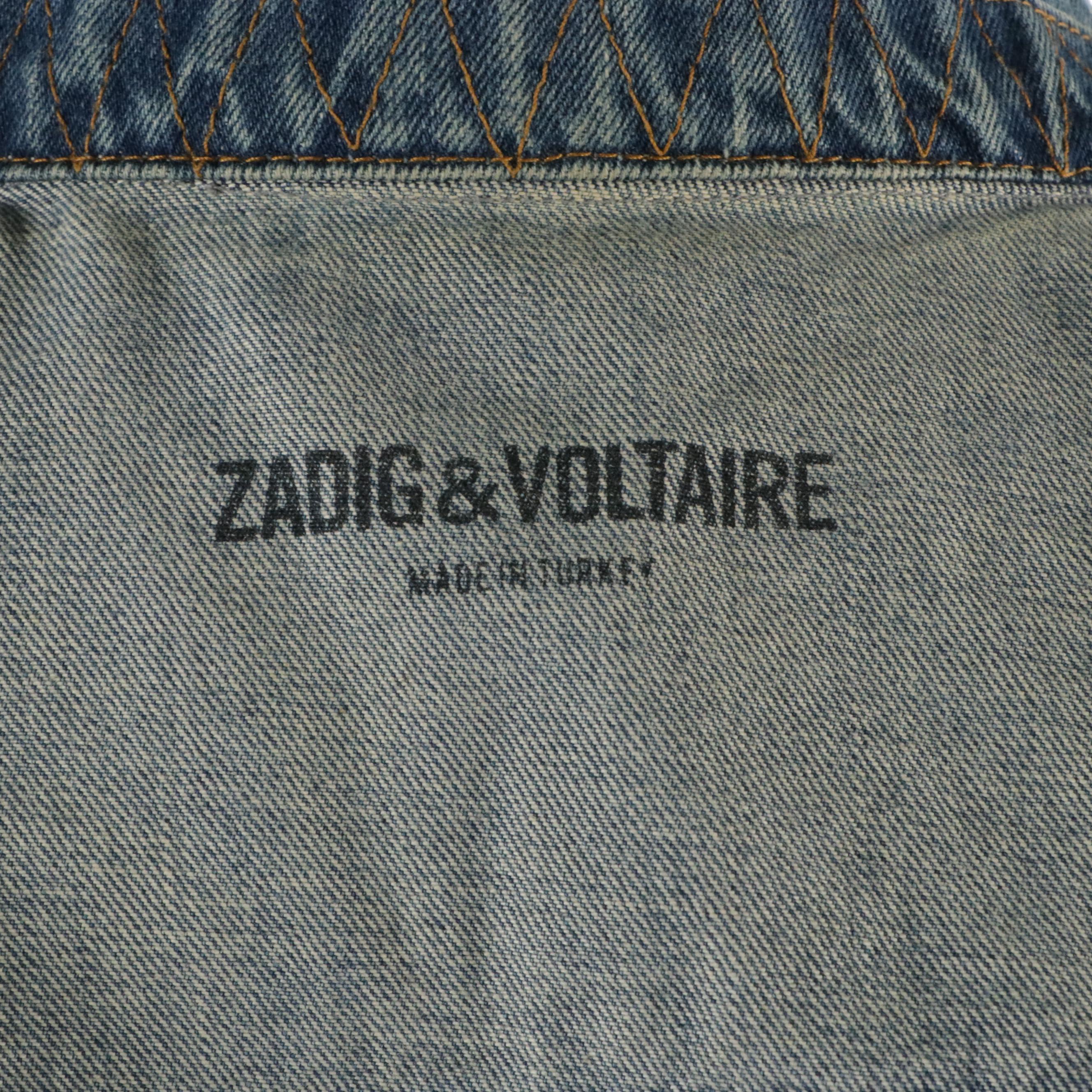 Zadig & Voltaire Zipper-Front Denim Jacket