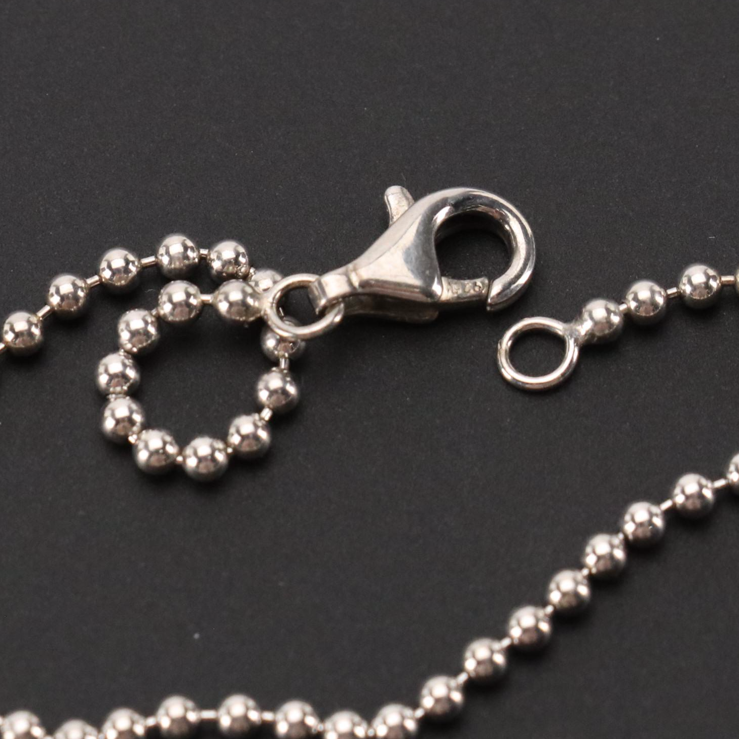 Tiffany & Co. Sterling Silver Roman Cross Pendant Necklace