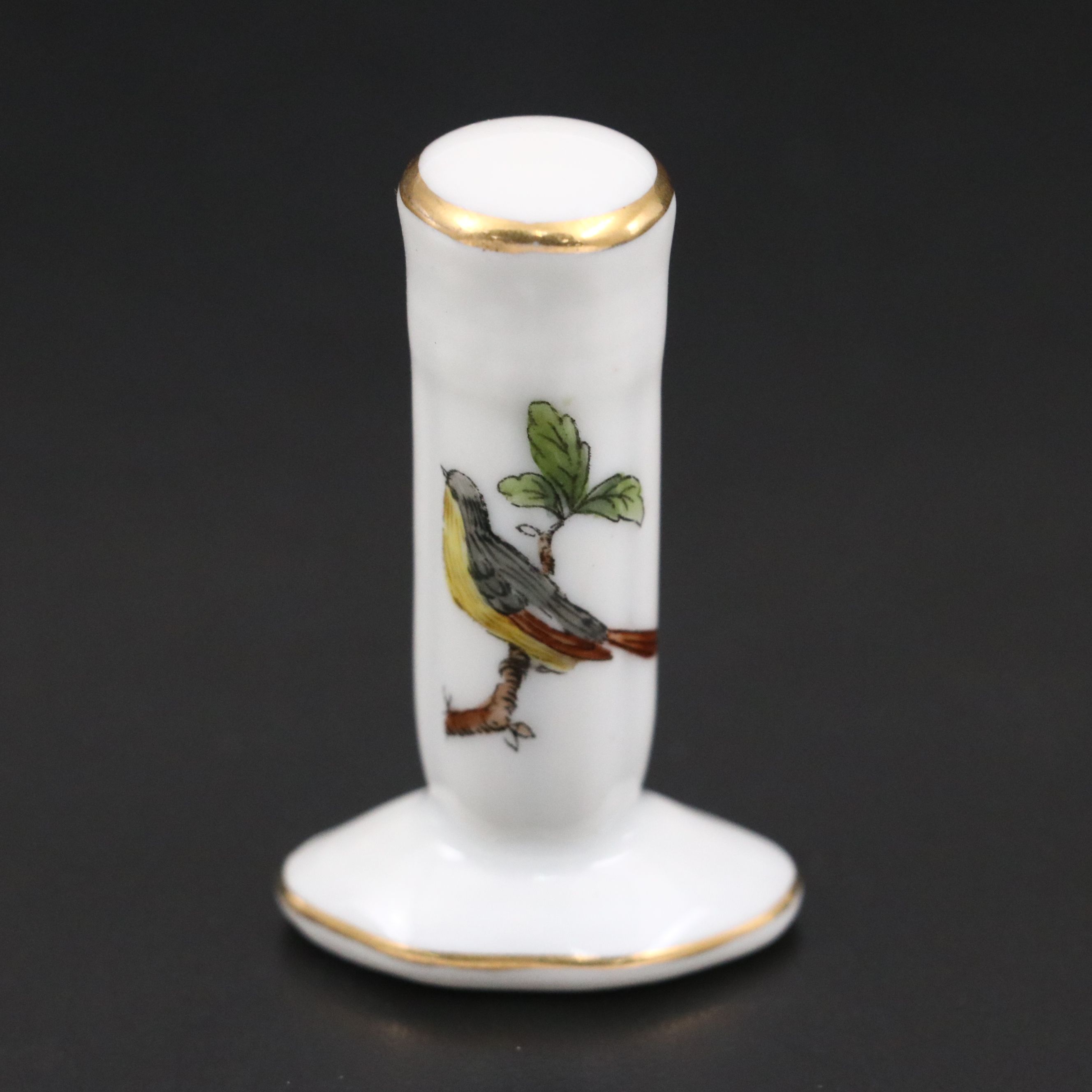 Herend "Rothschild Bird" Porcelain Bowl and Ring Holder with Dish