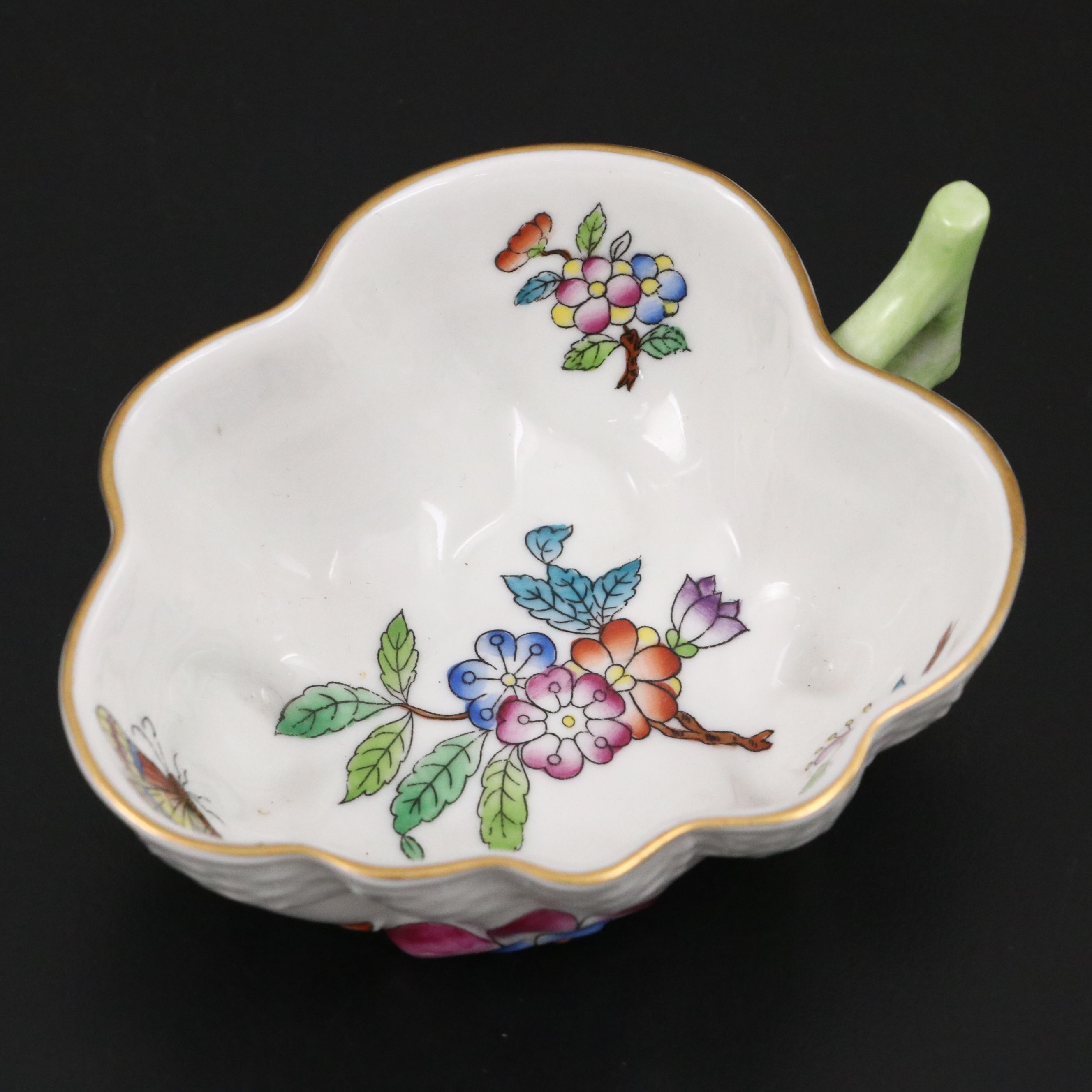 Herend "Rothschild Bird" Porcelain Bowl and Ring Holder with Dish