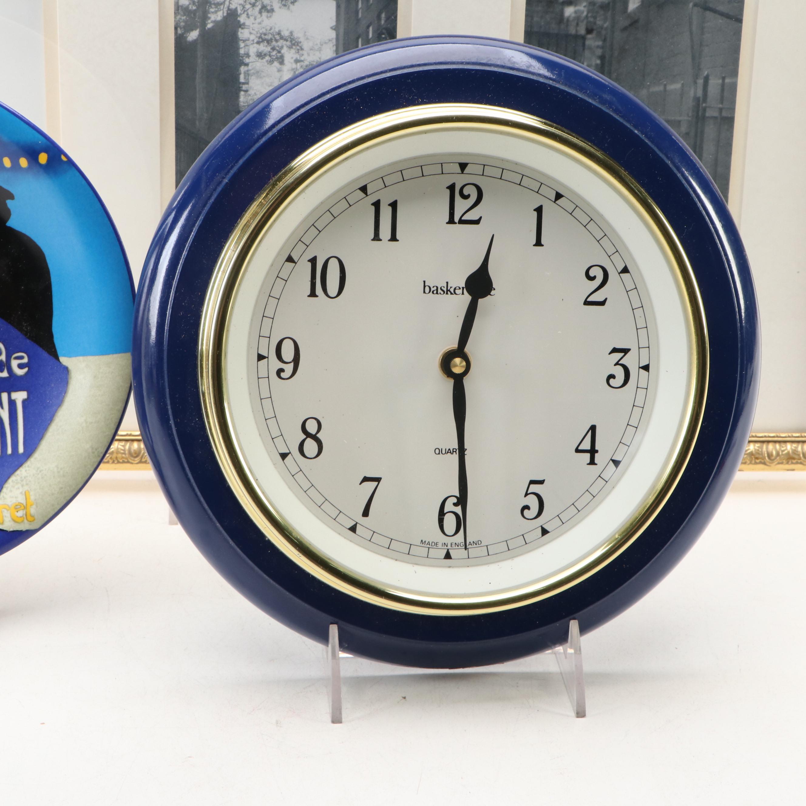 Lautrec Poster Decorative Ceramic Plate with MA Hadley Dishes and Other Decor