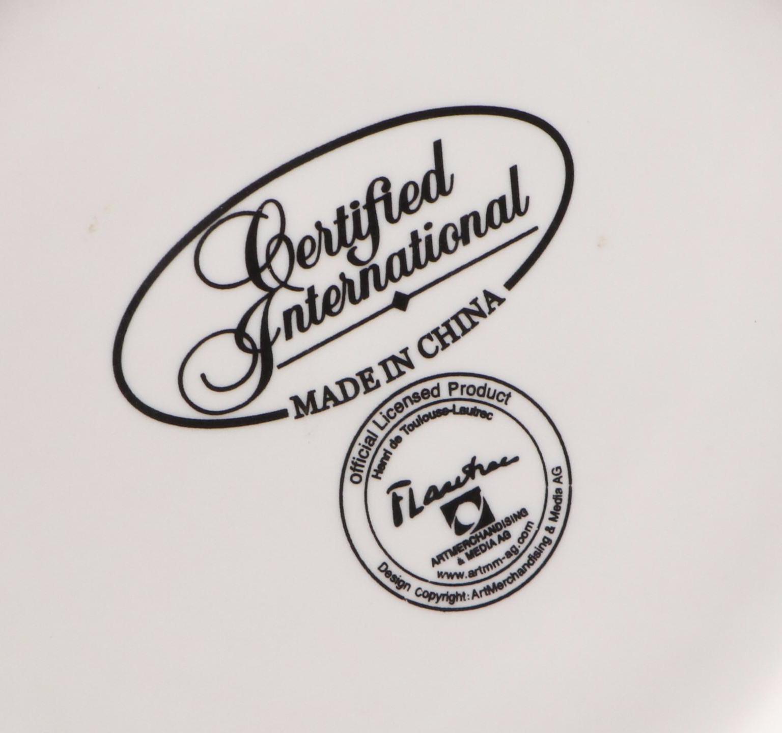 Lautrec Poster Decorative Ceramic Plate with MA Hadley Dishes and Other Decor