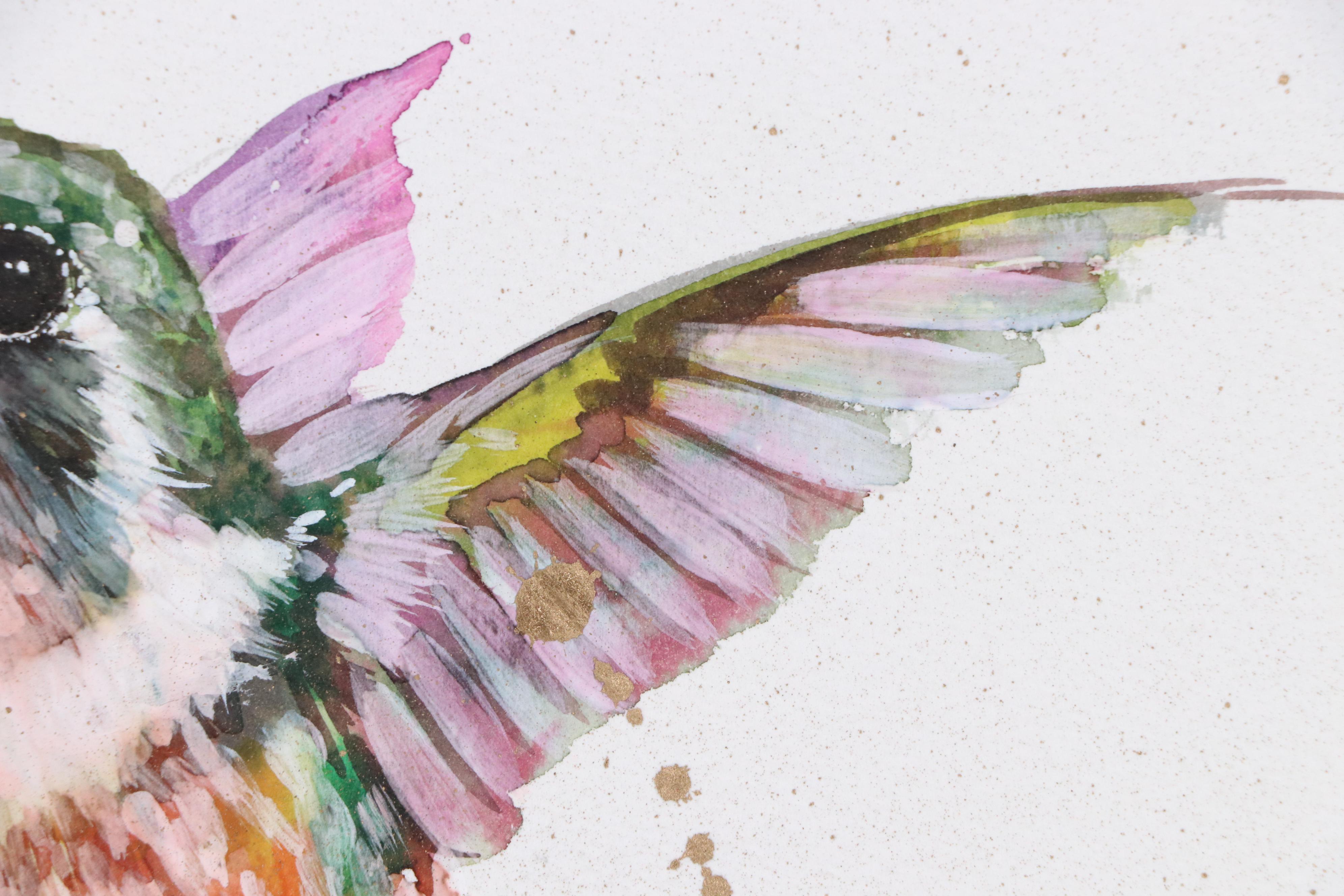 Inga Kovalenko Watercolor Painting of Hummingbird, 2025