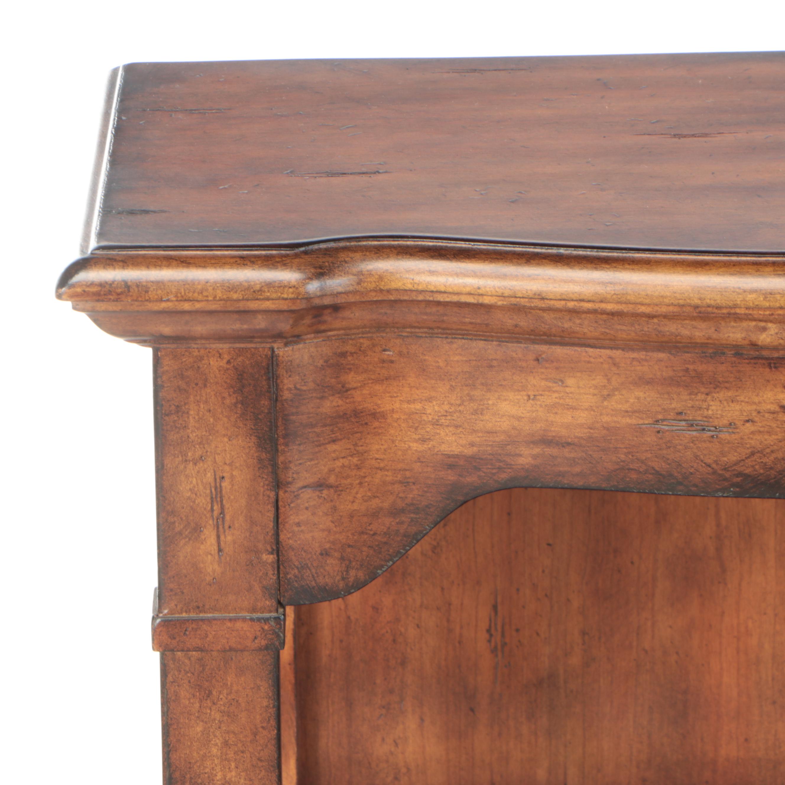 Illuminated Wooden Display Cabinet