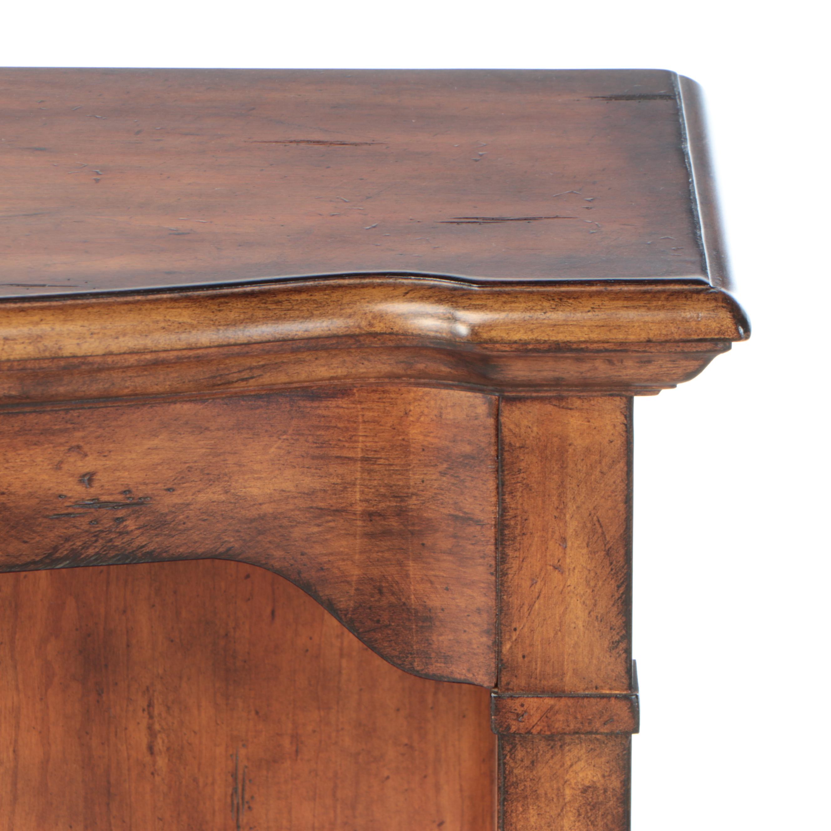 Illuminated Wooden Display Cabinet