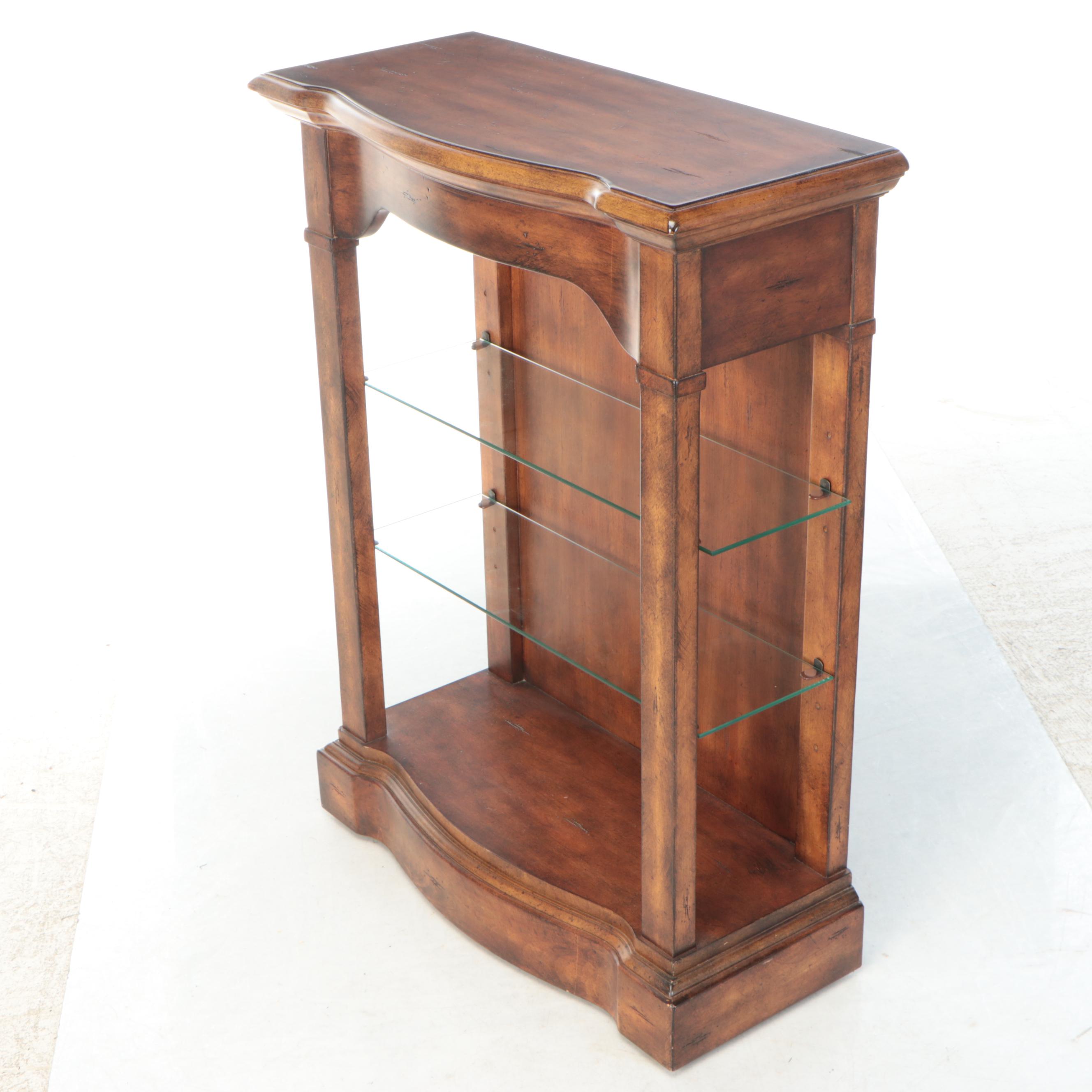 Illuminated Wooden Display Cabinet