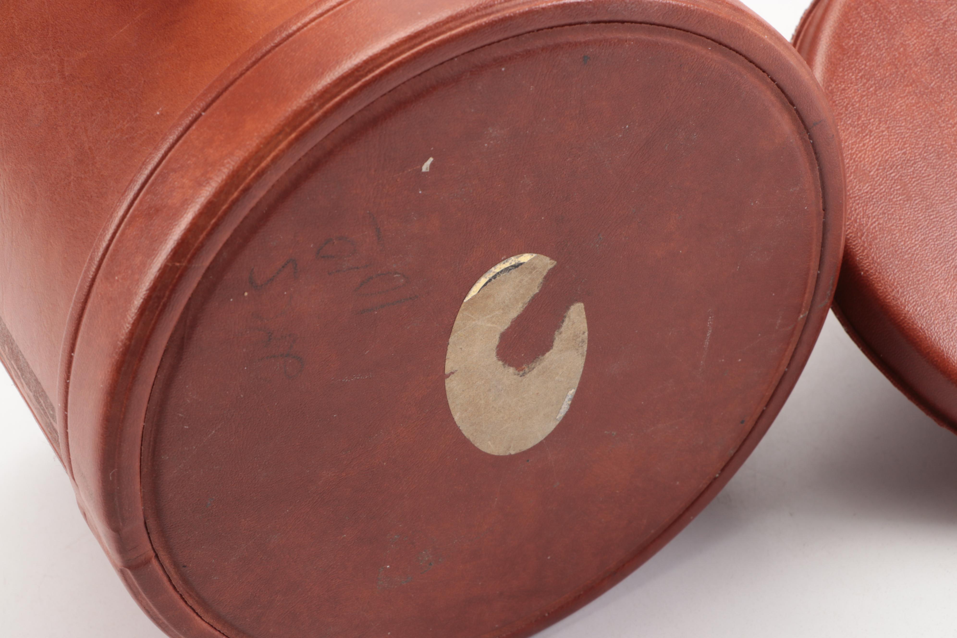 Wooden and Leather Wrapped Tobacco Humidors