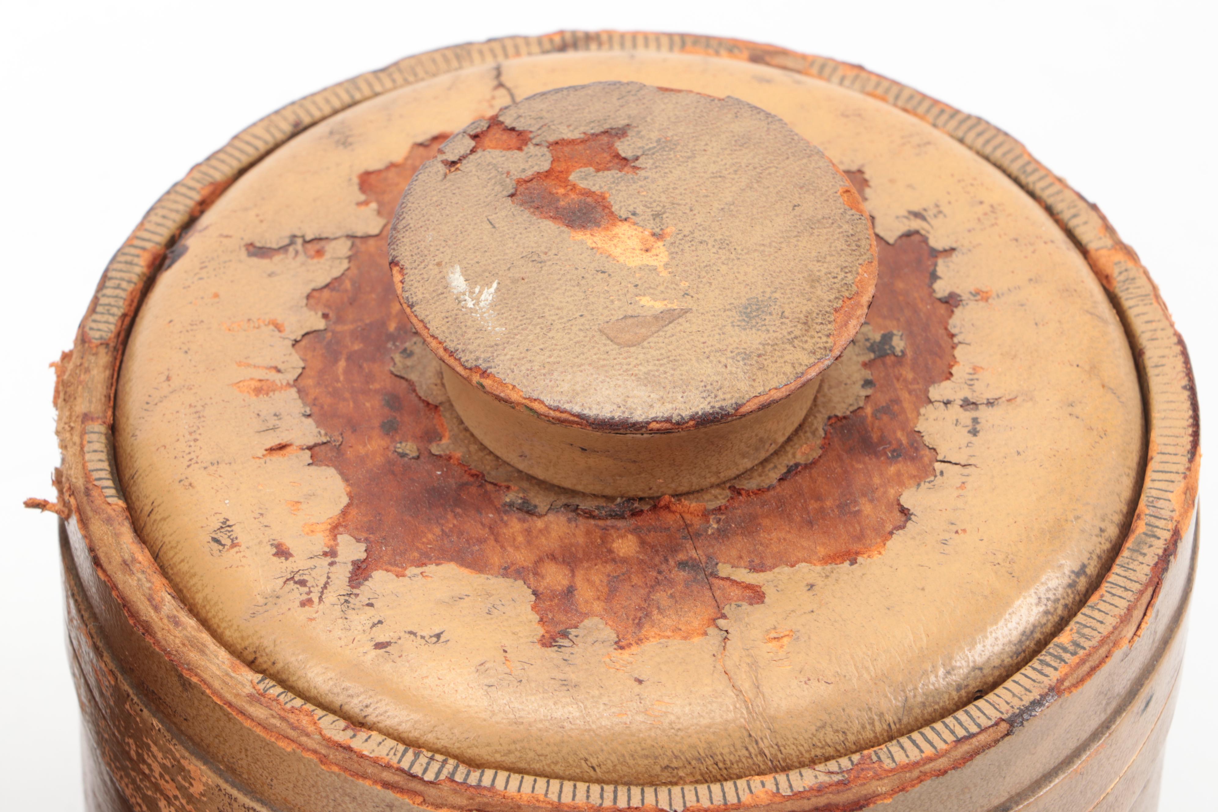 Wooden and Leather Wrapped Tobacco Humidors