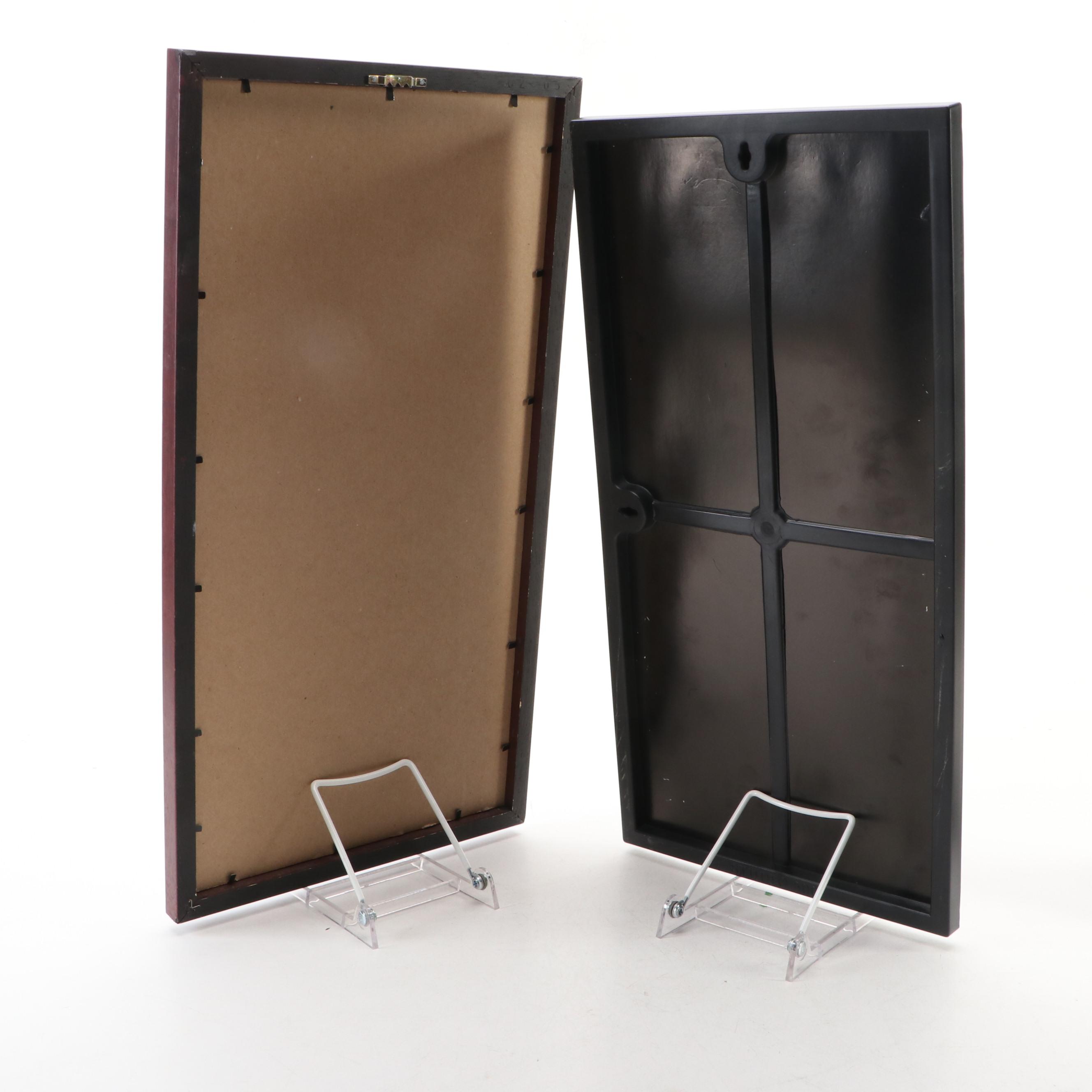 Newport Sterling Birth Record Frame with Other Frames and Shelf Décor