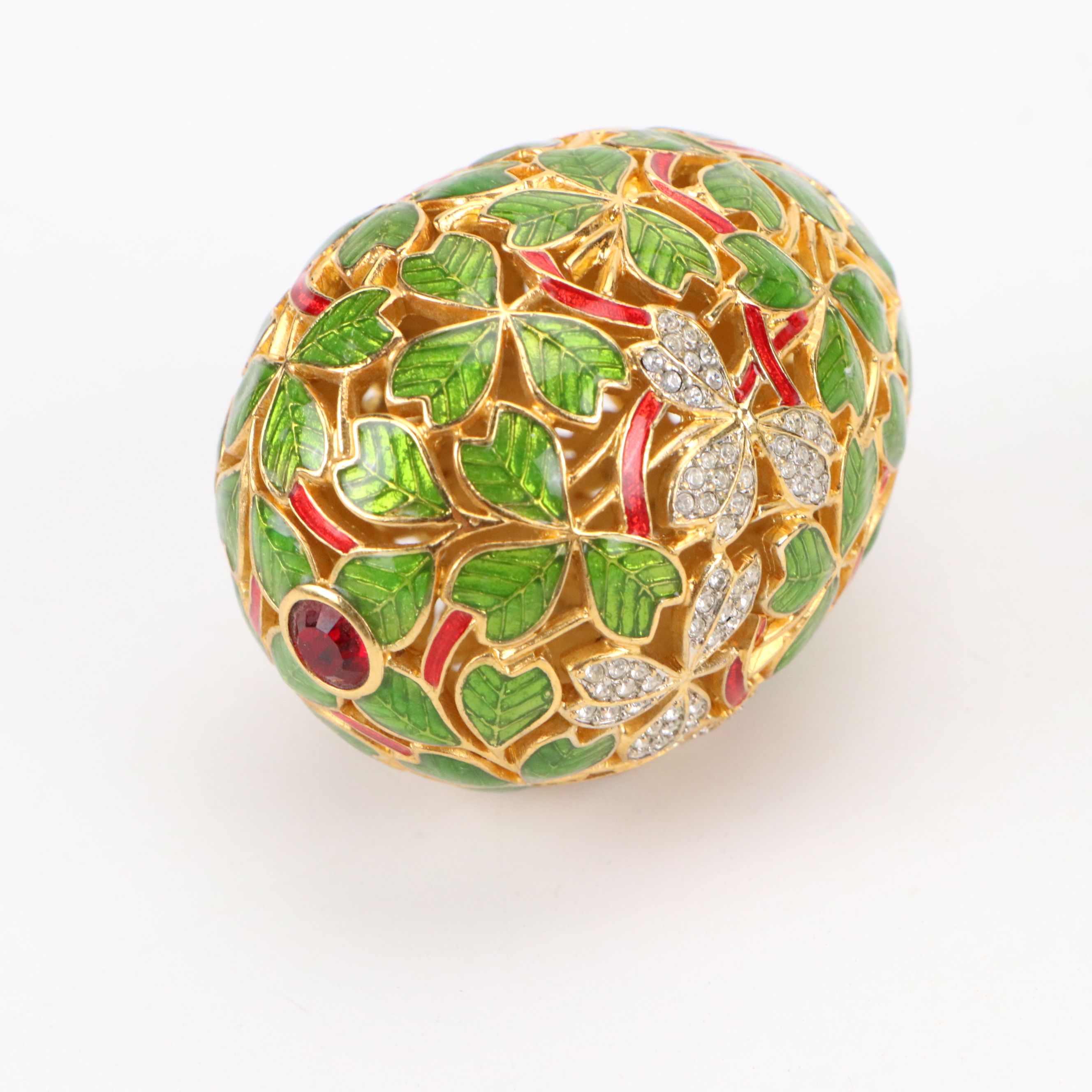 Joan Rivers with Other Enameled Egg and Peacock Boxes