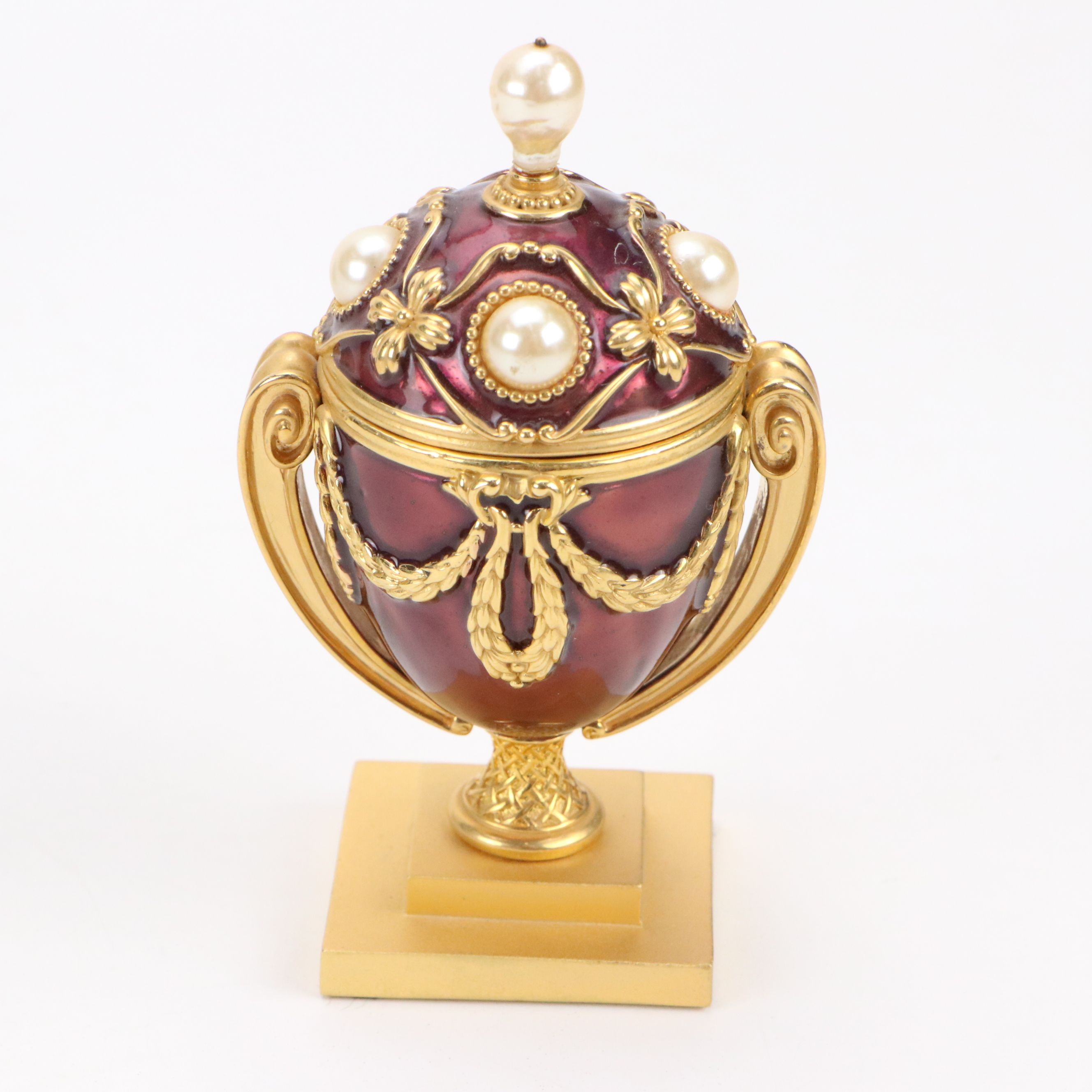 Joan Rivers with Other Enameled Egg and Peacock Boxes