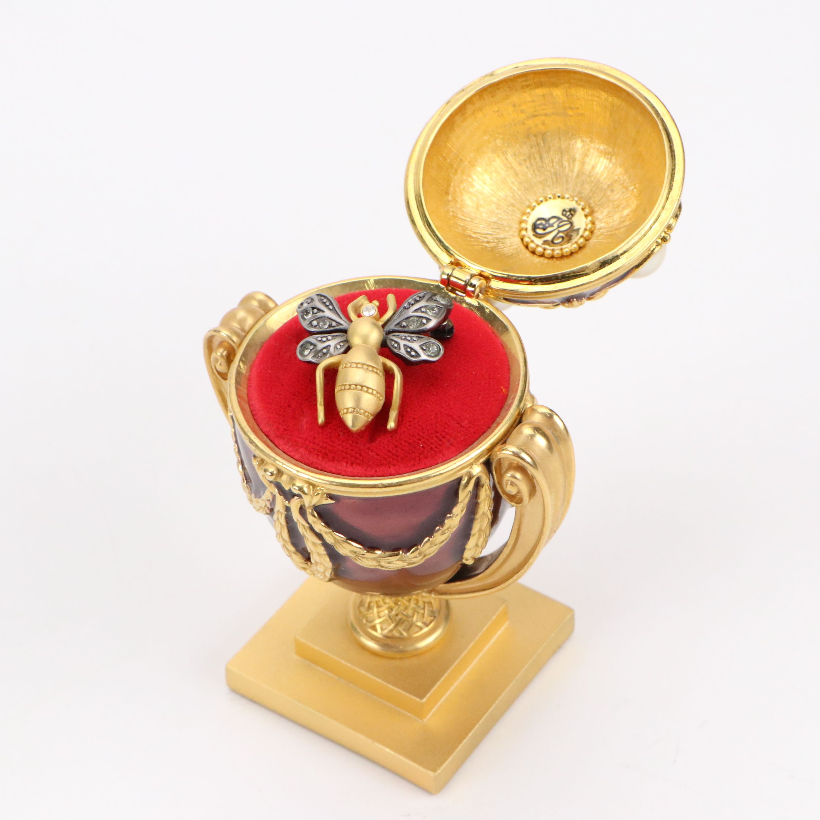 Joan Rivers with Other Enameled Egg and Peacock Boxes