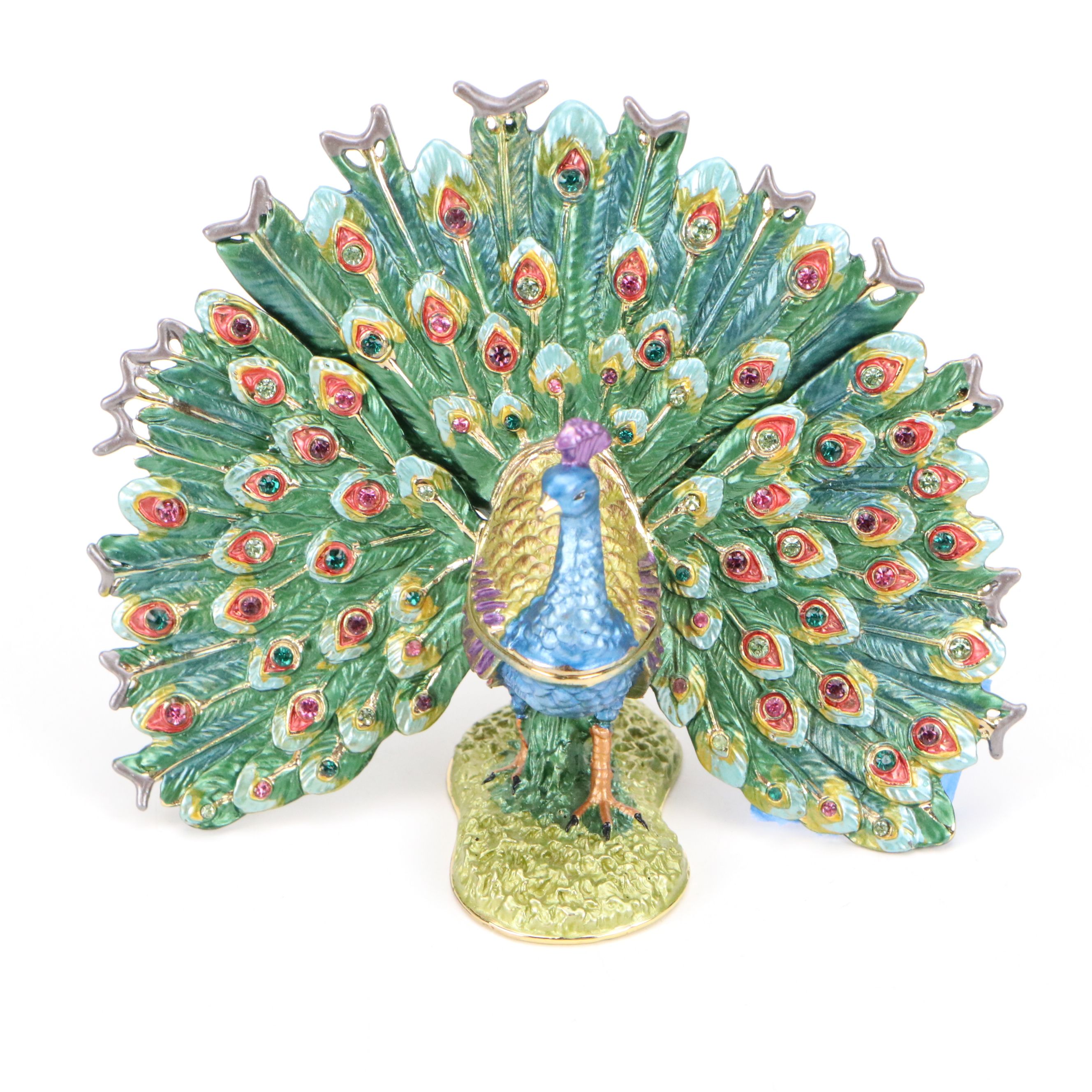 Joan Rivers with Other Enameled Egg and Peacock Boxes